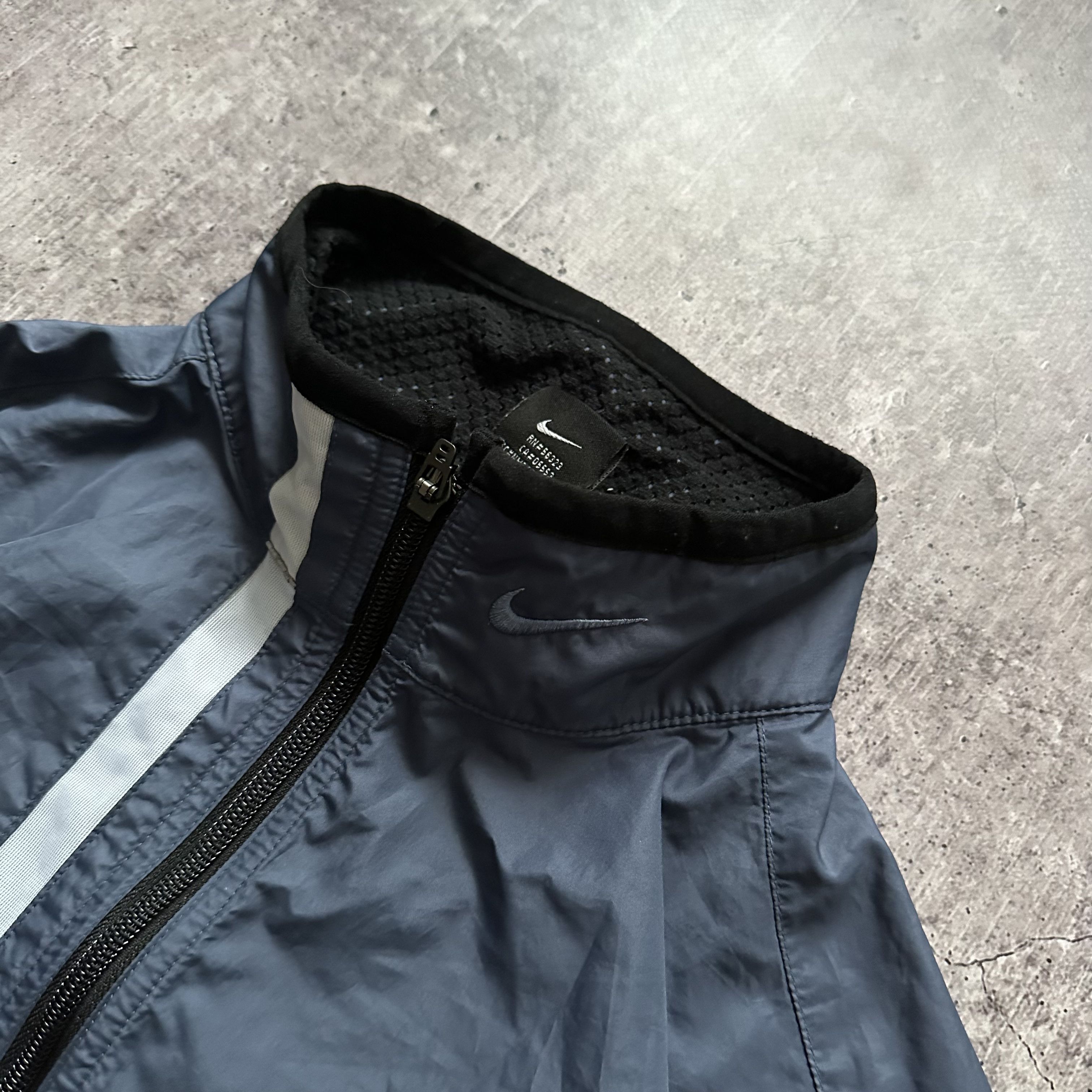 Nike × Vintage Nike Nylon y2k Vintage Drill Track Anorak Sweatshirt jacket Size US S / EU 44-46 / 1 - 2 Thumbnail