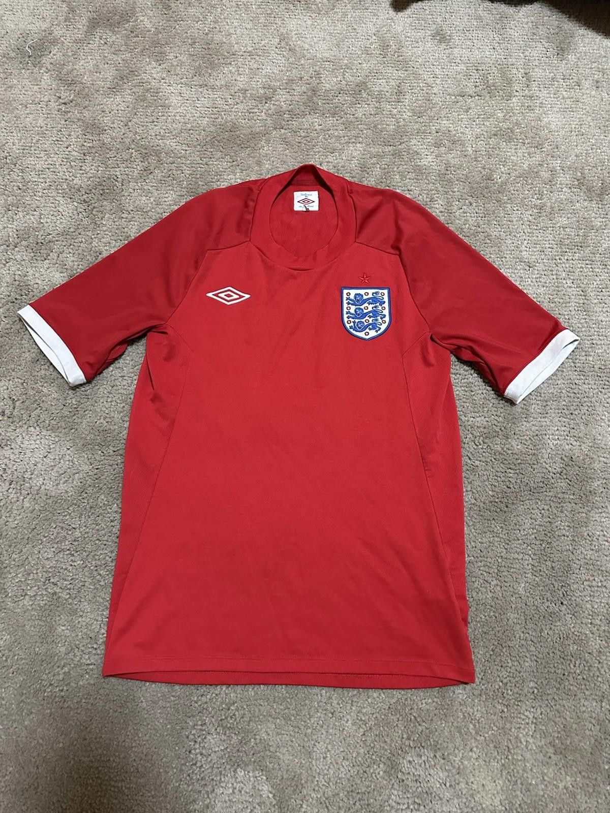 Umbro Rooney #10 England 2010-2012 Football Jersey Away Shirt 36 Size ONE SIZE - 1 Thumbnail