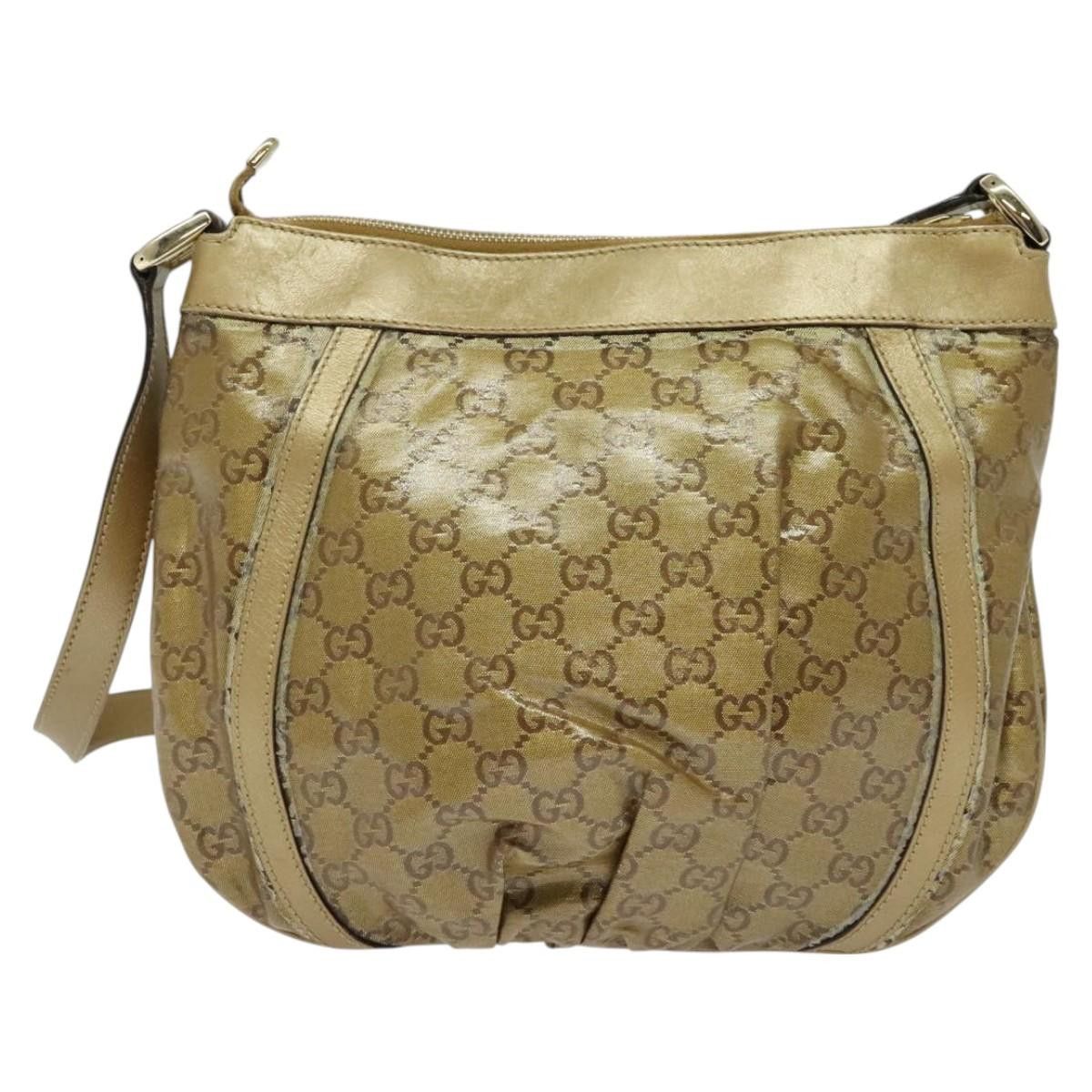 Gucci GUCCI GG Crystal Shoulder Bag Gold Size ONE SIZE - 3 Thumbnail