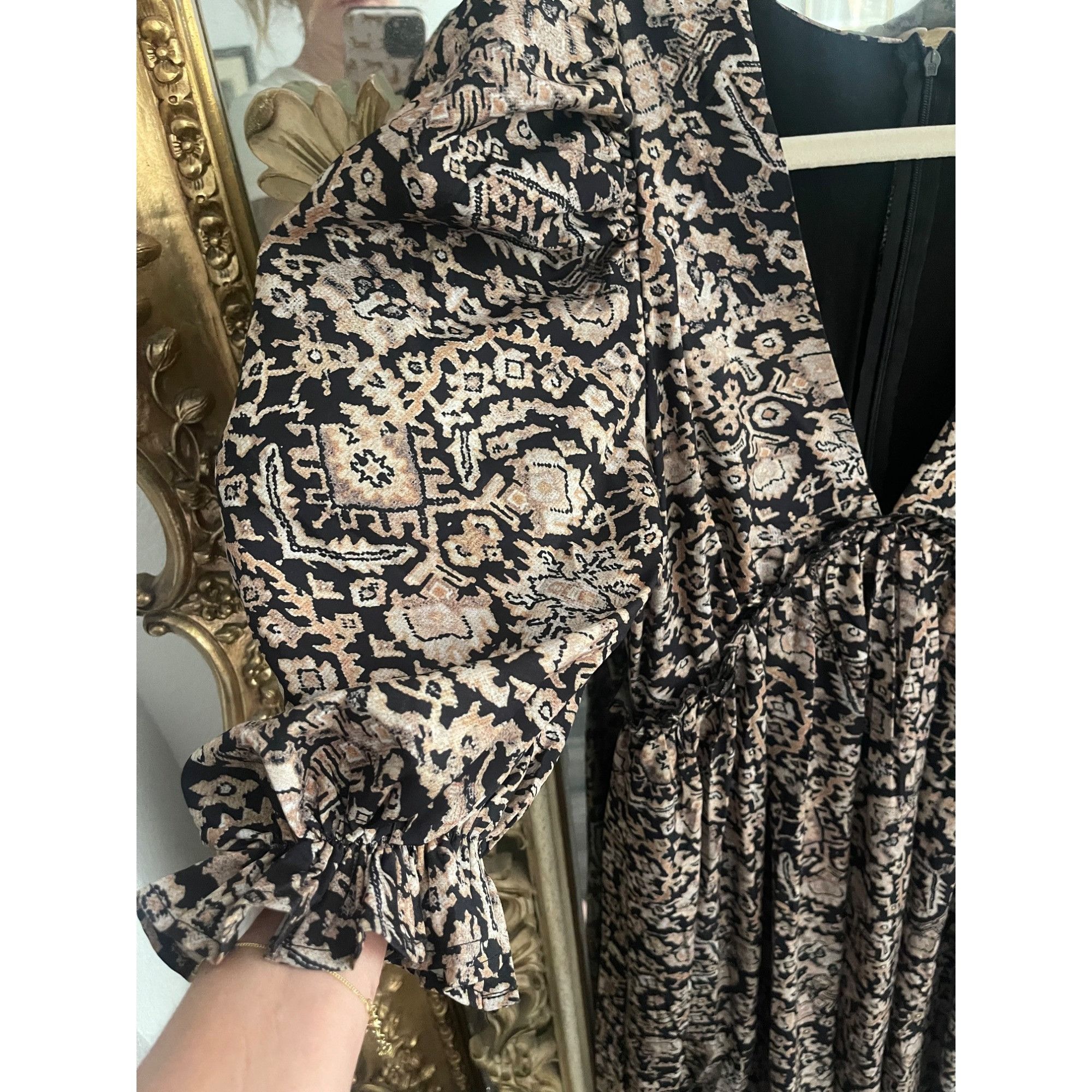 Other Area Stars Medallion Print Empire Waist Dress Size S / US 4 / IT 40 - 5 Thumbnail