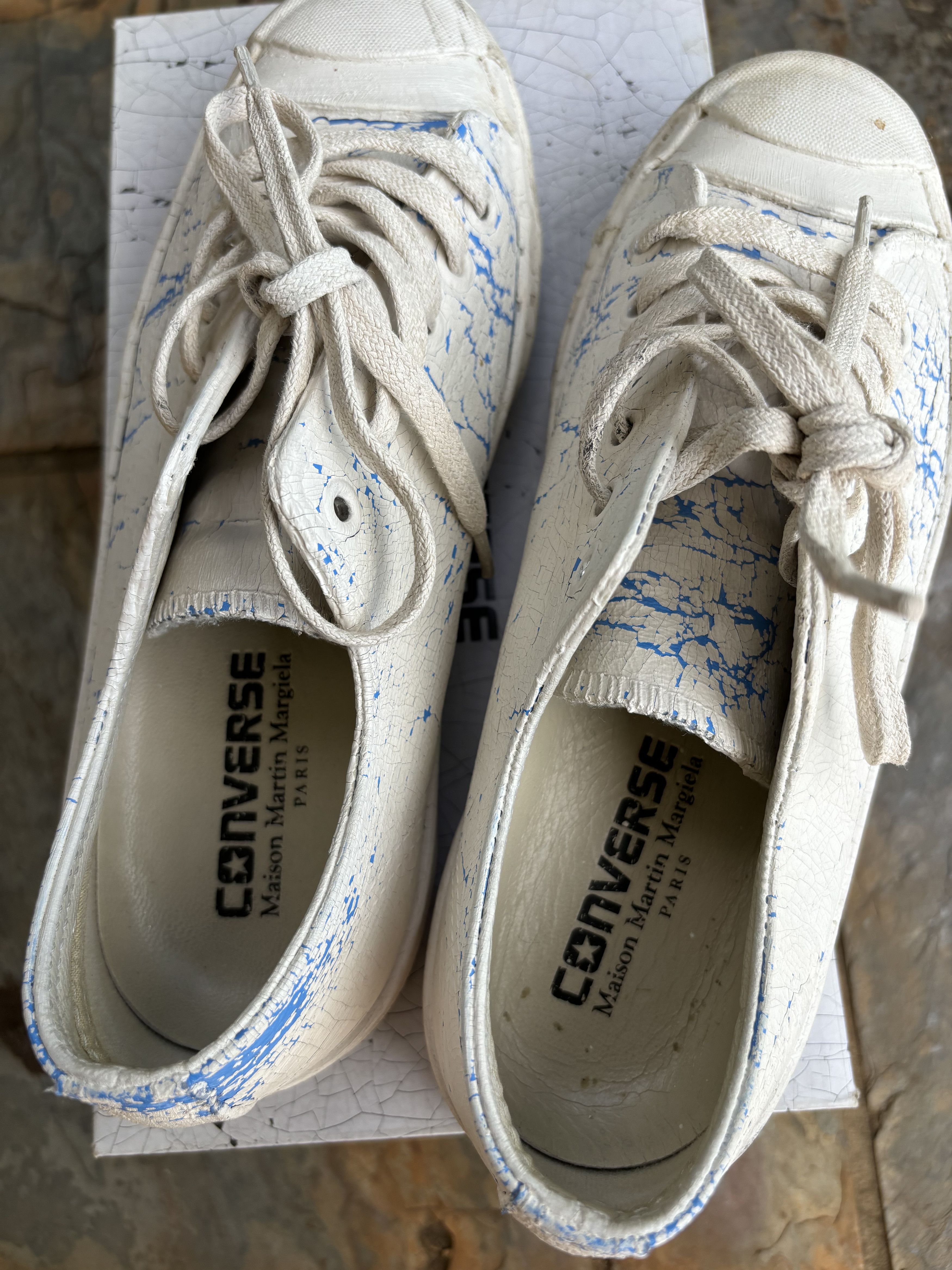 Converse × Maison Margiela Maison Mariela Painted Converse Size US 6 / IT 36 - 2 Thumbnail