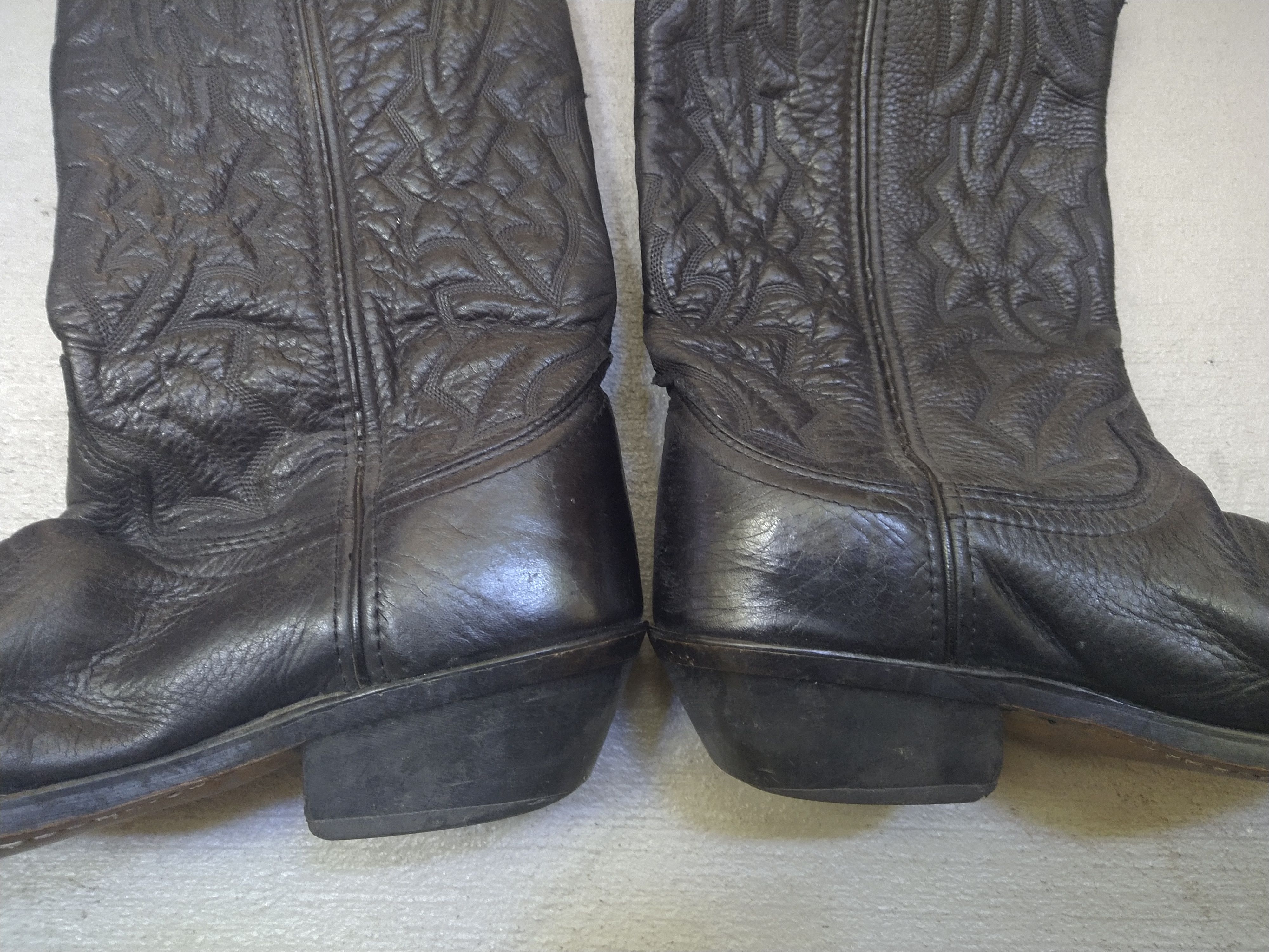 Genuine Leather × Vintage Vintage Laredo Cowboy Boots Size 8.5 D Black Leather Western Size US 8.5 / EU 41-42 - 9 Thumbnail