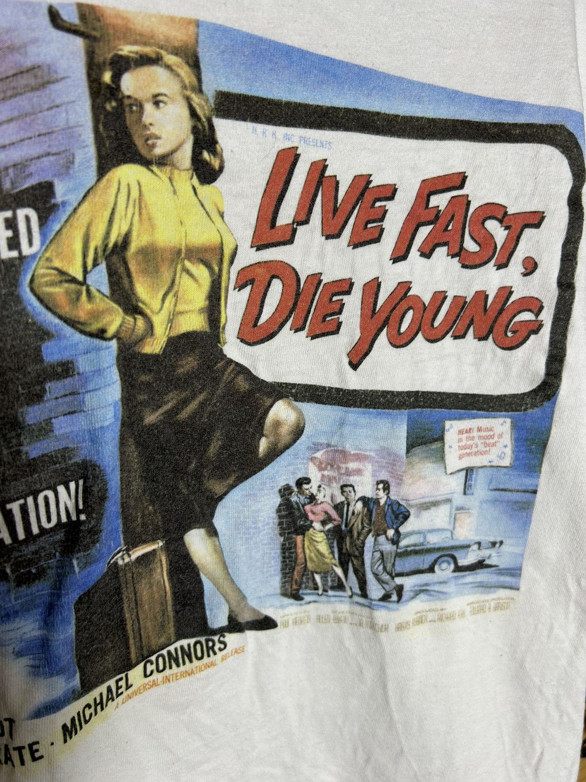 Vintage Rare Vintage Live fast die young promo movie single stitch Size US L / EU 52-54 / 3 - 4 Thumbnail