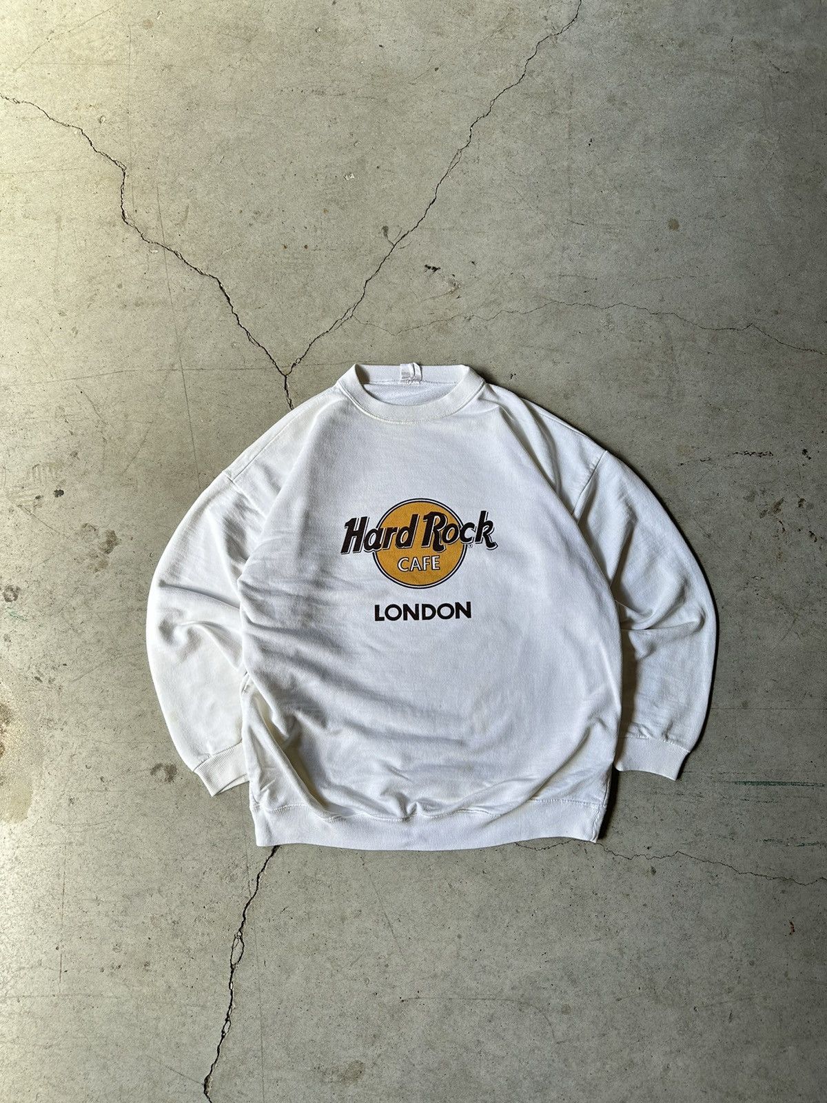 Hard Rock Cafe Vintage Y2K Hard Rock Cafe white sweatshirt Size US L / EU 52-54 / 3 - 1 Thumbnail