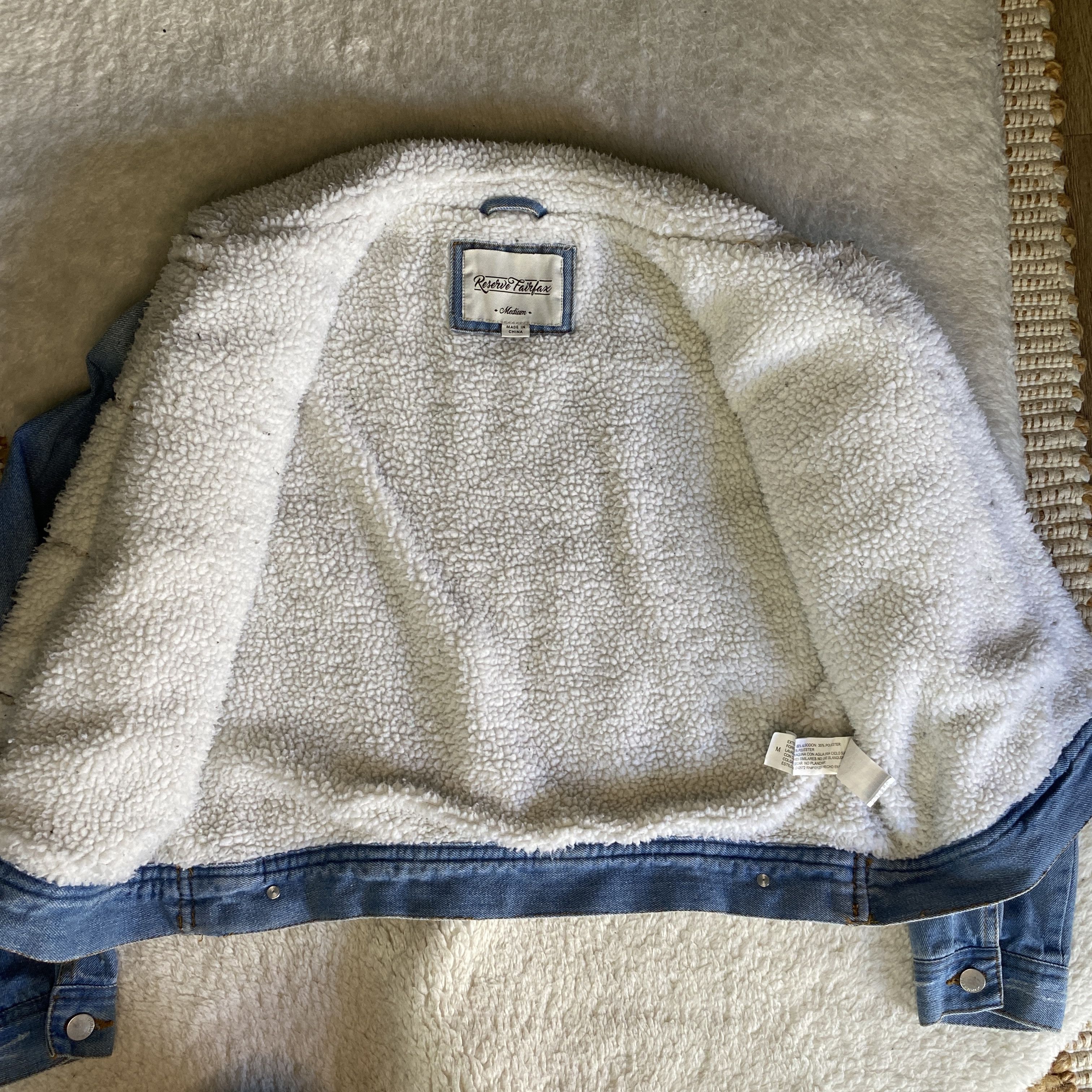 Other Reserve Fairfax Sherpa Lined Denim Jacket - Size Medium Size M / US 6-8 / IT 42-44 - 11 Thumbnail