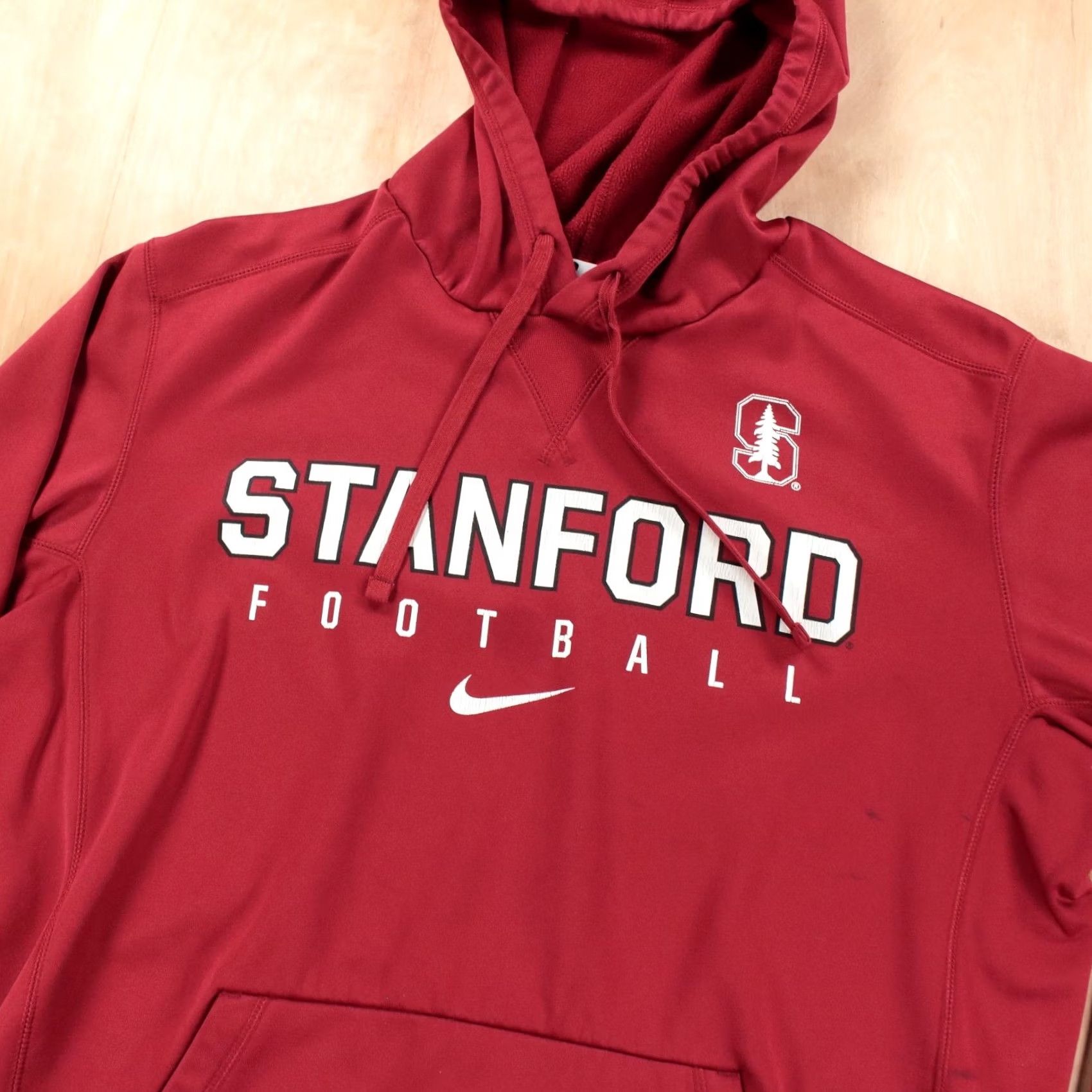 Nike User: Original Title: NIKE therma fit Stanford Football hoodie sweatshirt LARGE check vtg 00s y2k Size US L / EU 52-54 / 3 - 2 Thumbnail