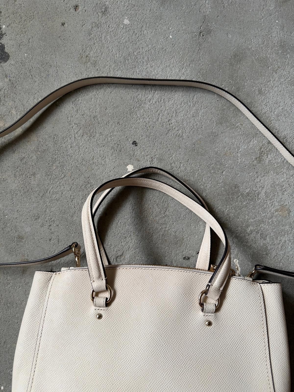 Coach Coach 2Way Mini Christie Leather Shoulder Bag White Size ONE SIZE - 9 Thumbnail