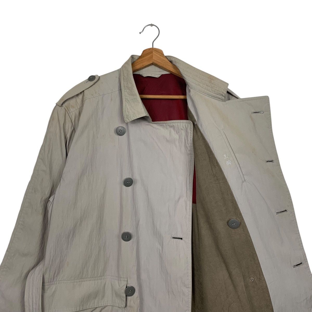 Japanese Brand Ambrosiano Milano Double Breasted Trench Coat Size US M / EU 48-50 / 2 - 11 Thumbnail