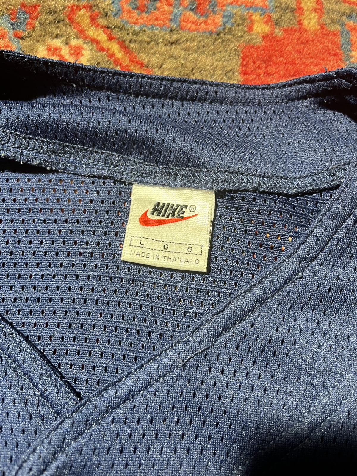 Nike Vtg 90s Silver Tag Nike Mesh Baseball Jersey Navy Size L Size US L / EU 52-54 / 3 - 3 Thumbnail
