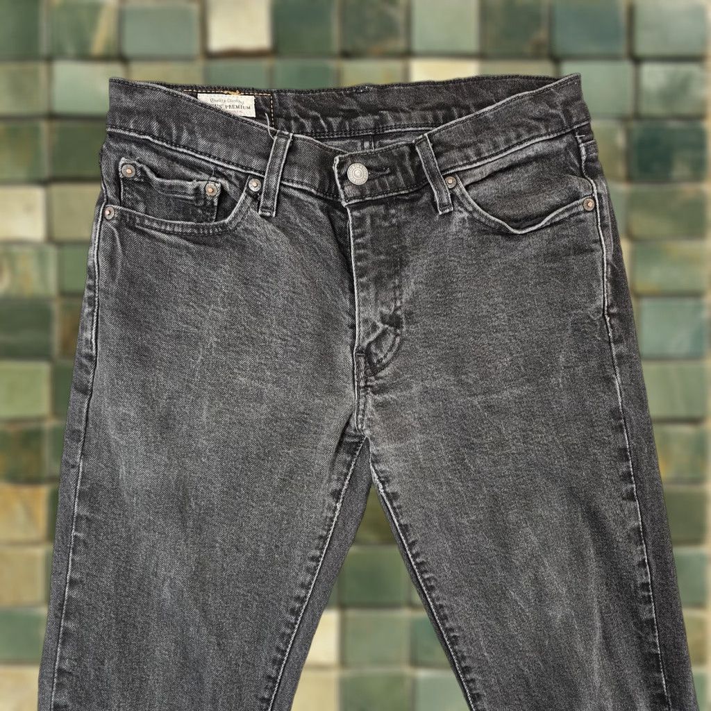 Levi's VINTAGE? No — Levis 511 Jeans Mens 30x29 (Tag 30x32) Charcoal Wash Slim Taper Stretch Denim Size US 30 / EU 46 - 1 Thumbnail
