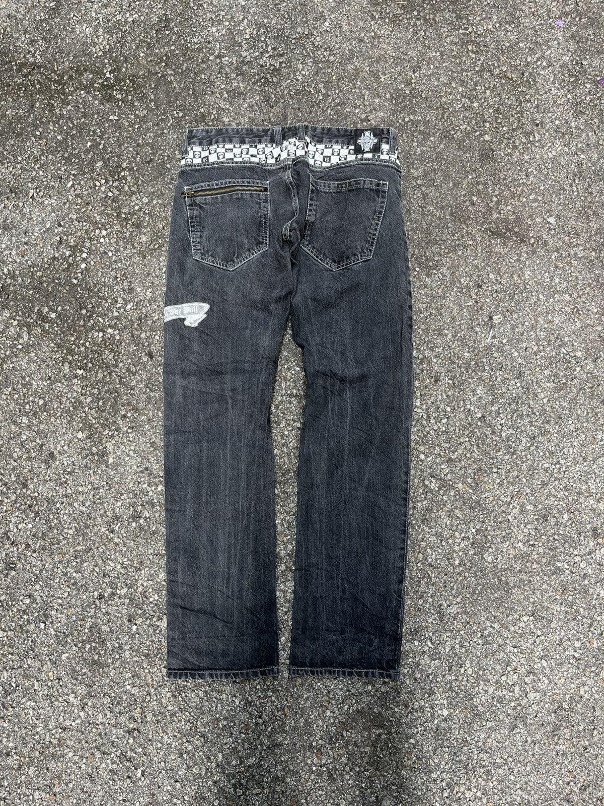 Hysteric Glamour Skulls Wild Life Denim Low Rise Jeans Size US 32 / EU 48 - 10 Thumbnail