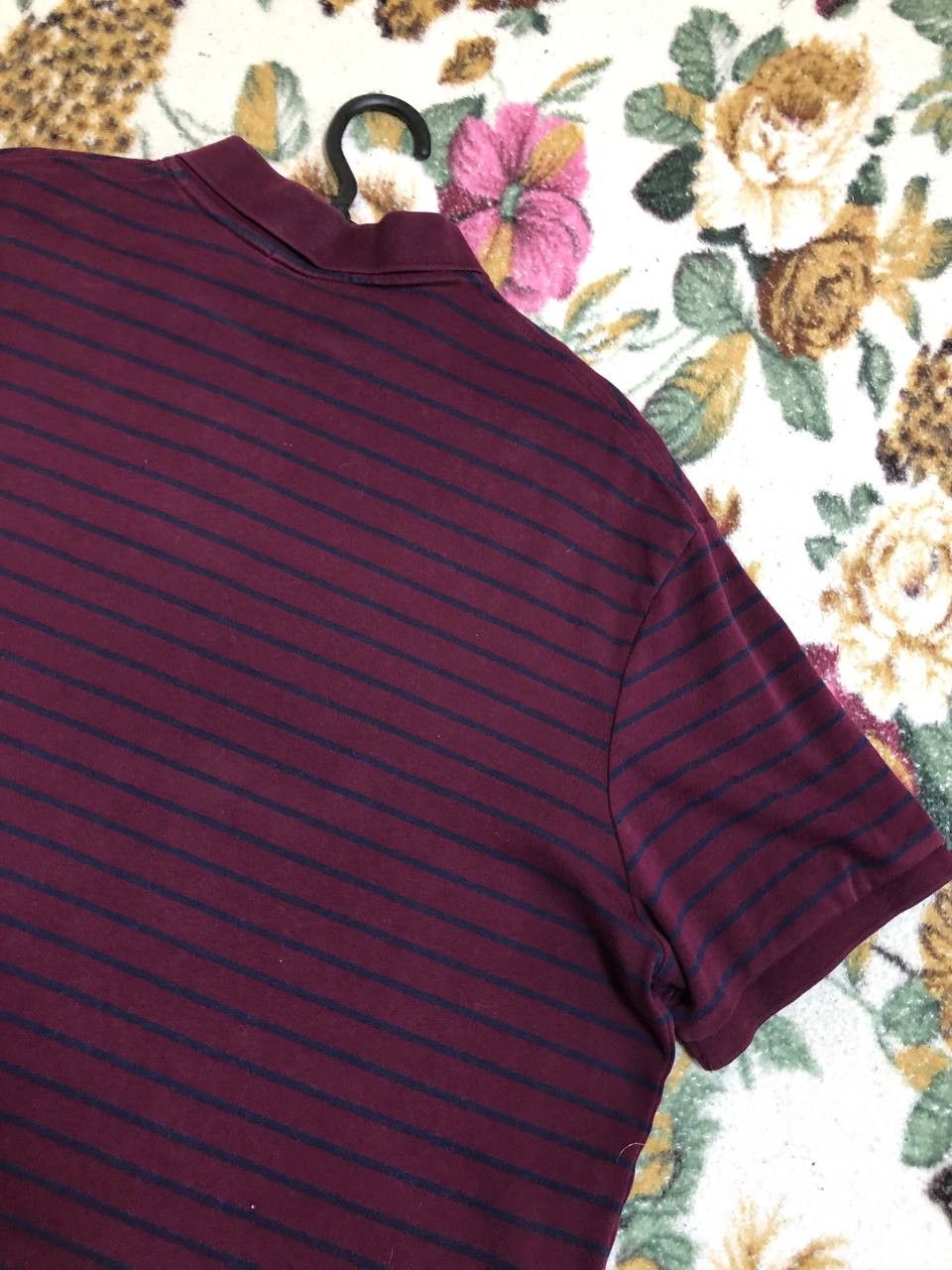 Polo Ralph Lauren Polo Ralph Lauren Polo Short Sleeve Shirt Burgundy Striped Size US XL / EU 56 / 4 - 4 Thumbnail