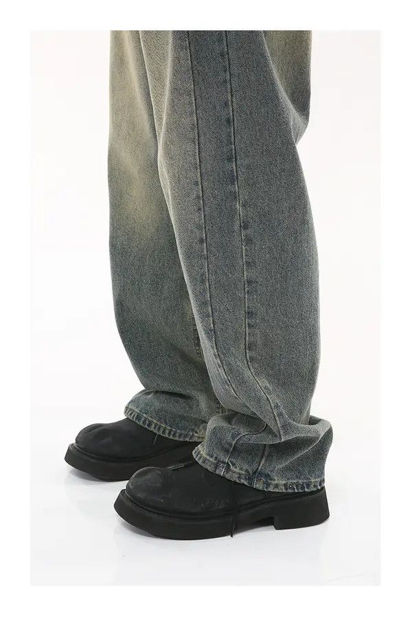 Japanese Brand Vintage distressed washed high street jeans loose Size US 32 / EU 48 - 5 Thumbnail