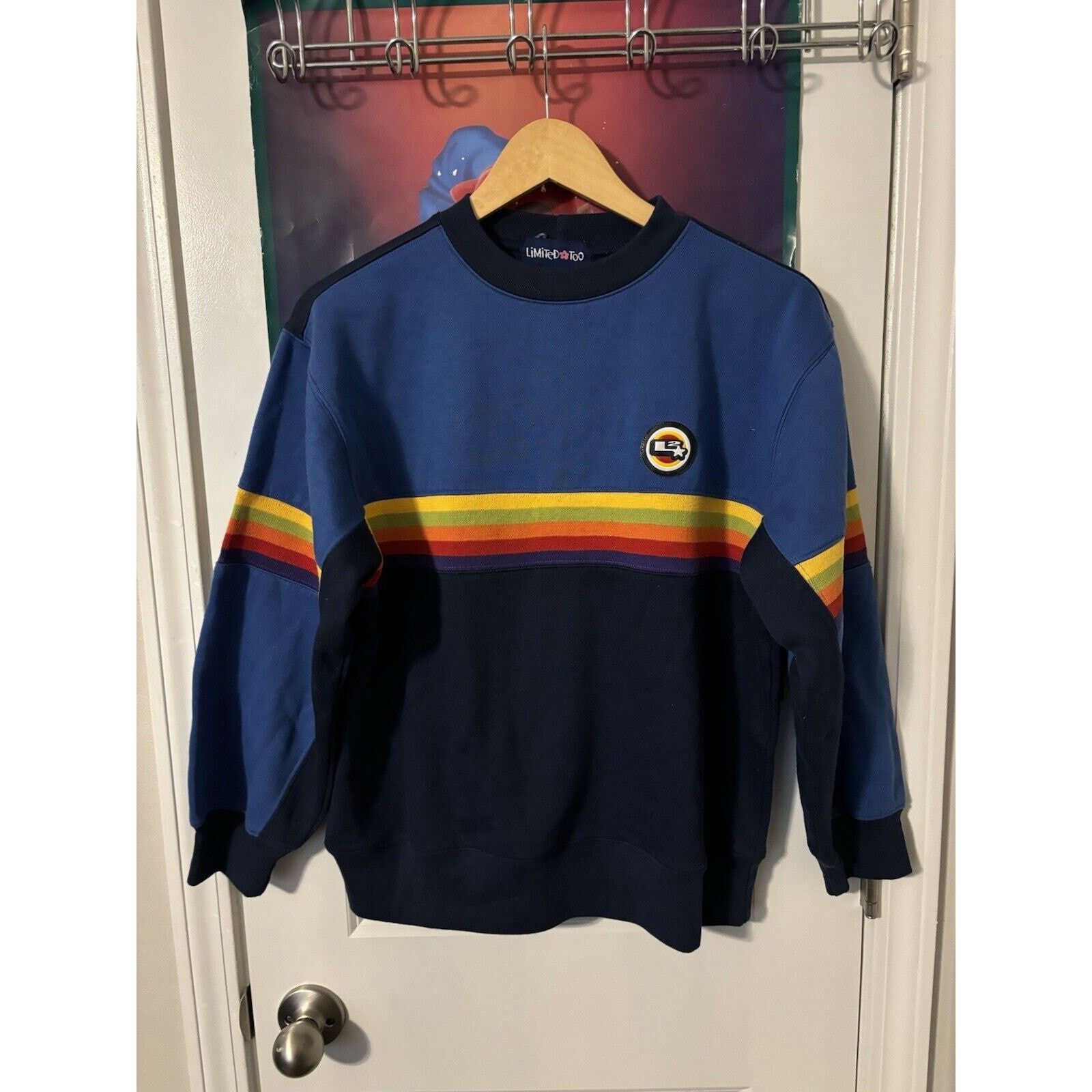 Vintage y2k limited too Crewneck blue Size 14/L