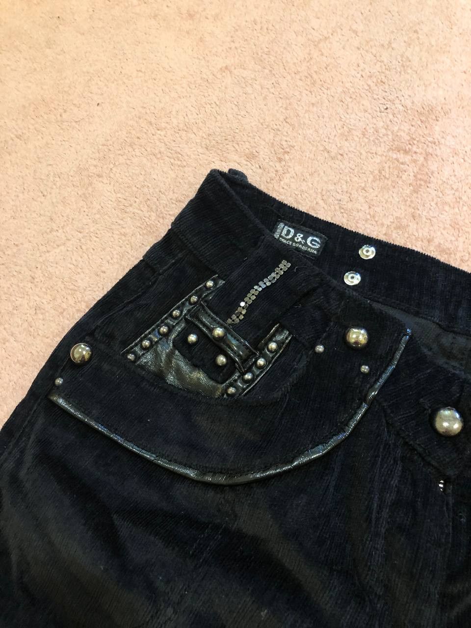 Dolce & Gabbana black D&G luxury Casual Pants Y2K Dolce&Gabbana Vintage Size 30" / US 8 / IT 44 - 13 Thumbnail