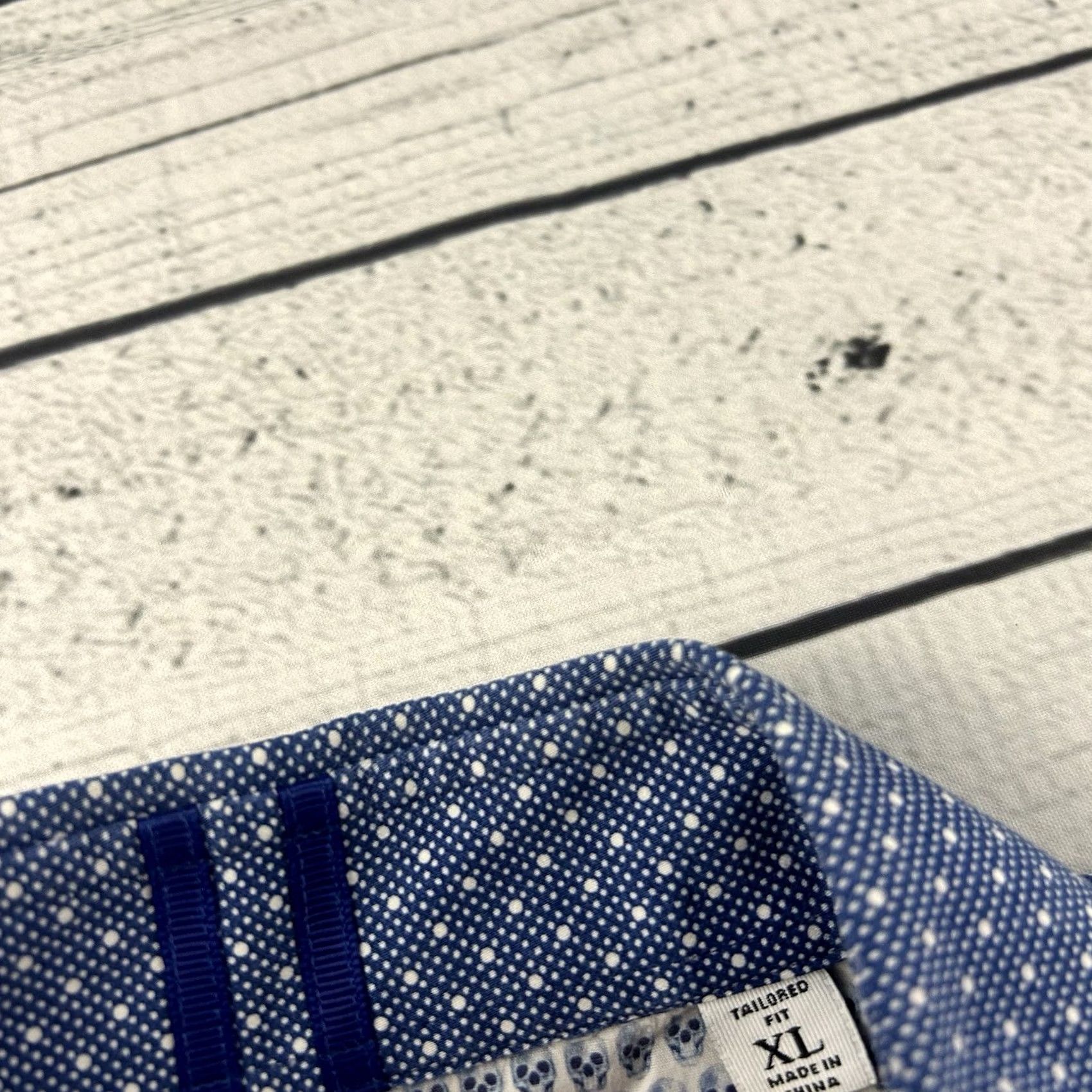 Robert Graham Robert Graham Button-Up Shirt Polka Dot Long Sleeve Blue XL Mens Size US XL / EU 56 / 4 - 2 Thumbnail