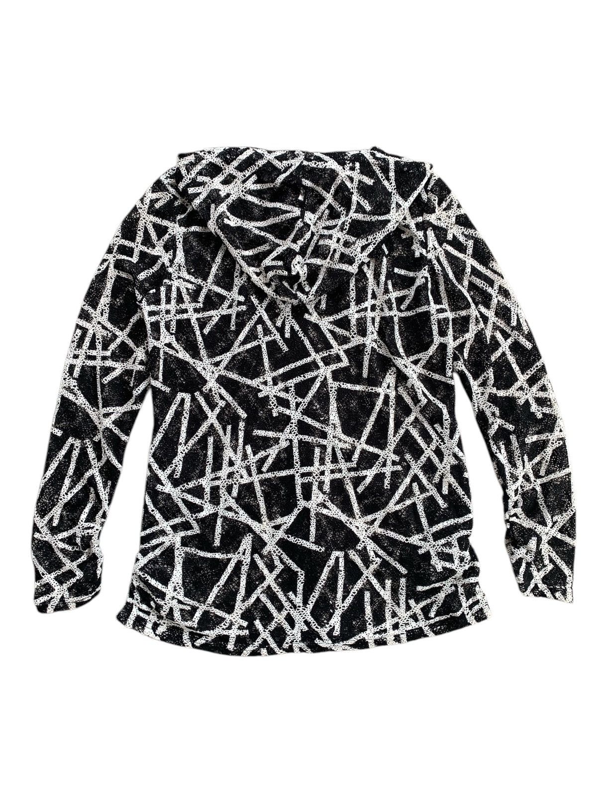 Japanese Brand Qianrisnei Crazy Open Grunge Zip Hoodie Stylish Size M / US 6-8 / IT 42-44 - 9 Thumbnail