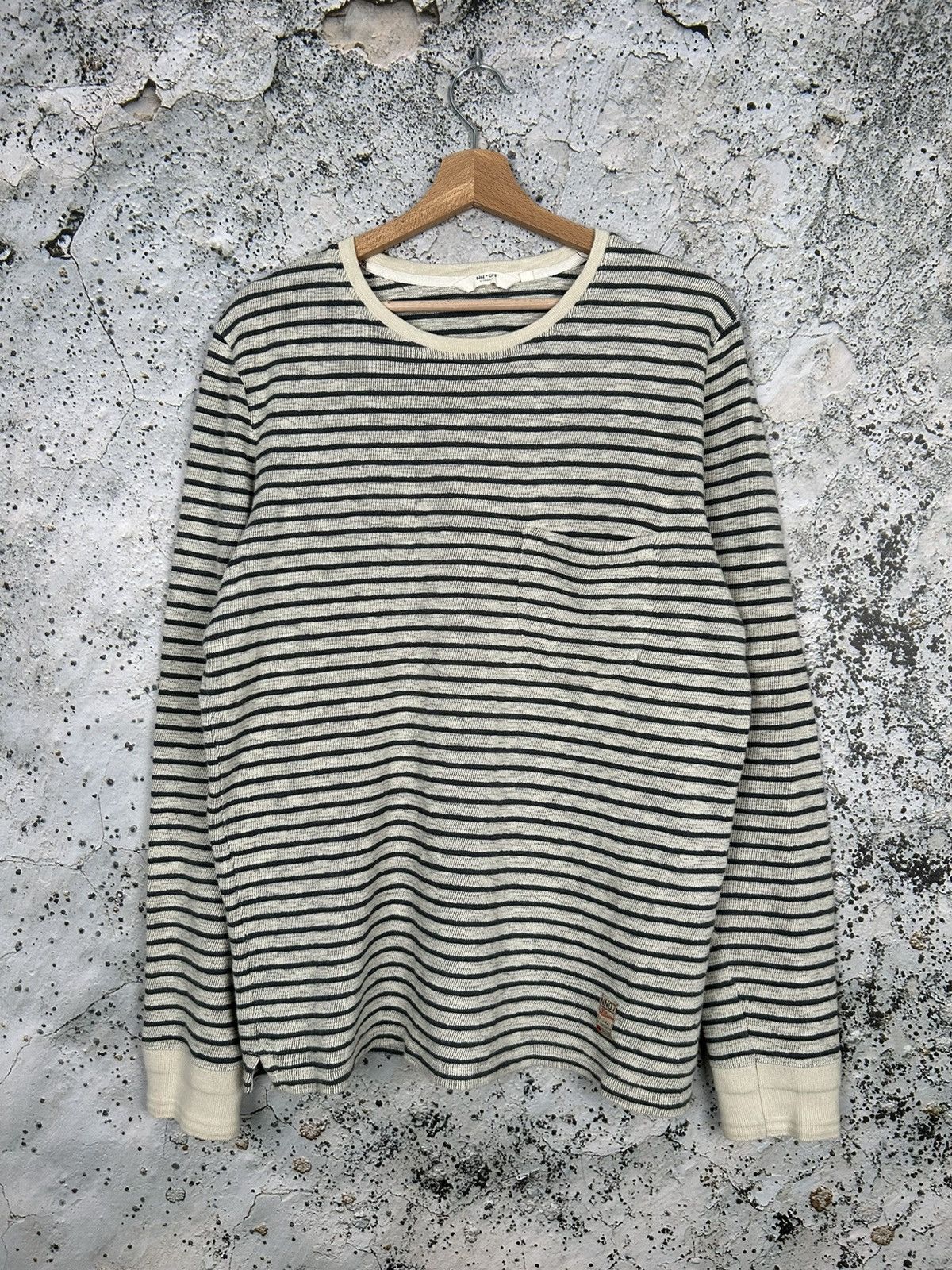 NN07 Stripe Sweatshirt Minimalist Scandinavian Avant Garde