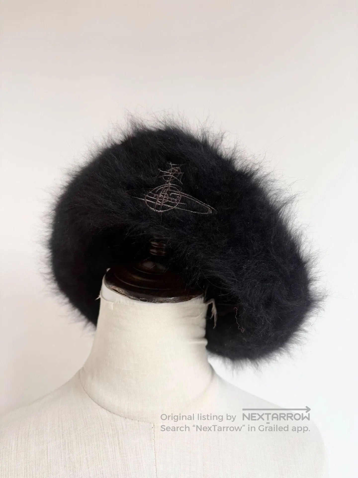Vivienne Westwood Vivienne Westwood Vintage Black Faux Fur Beret. Size ONE SIZE - 1 Thumbnail