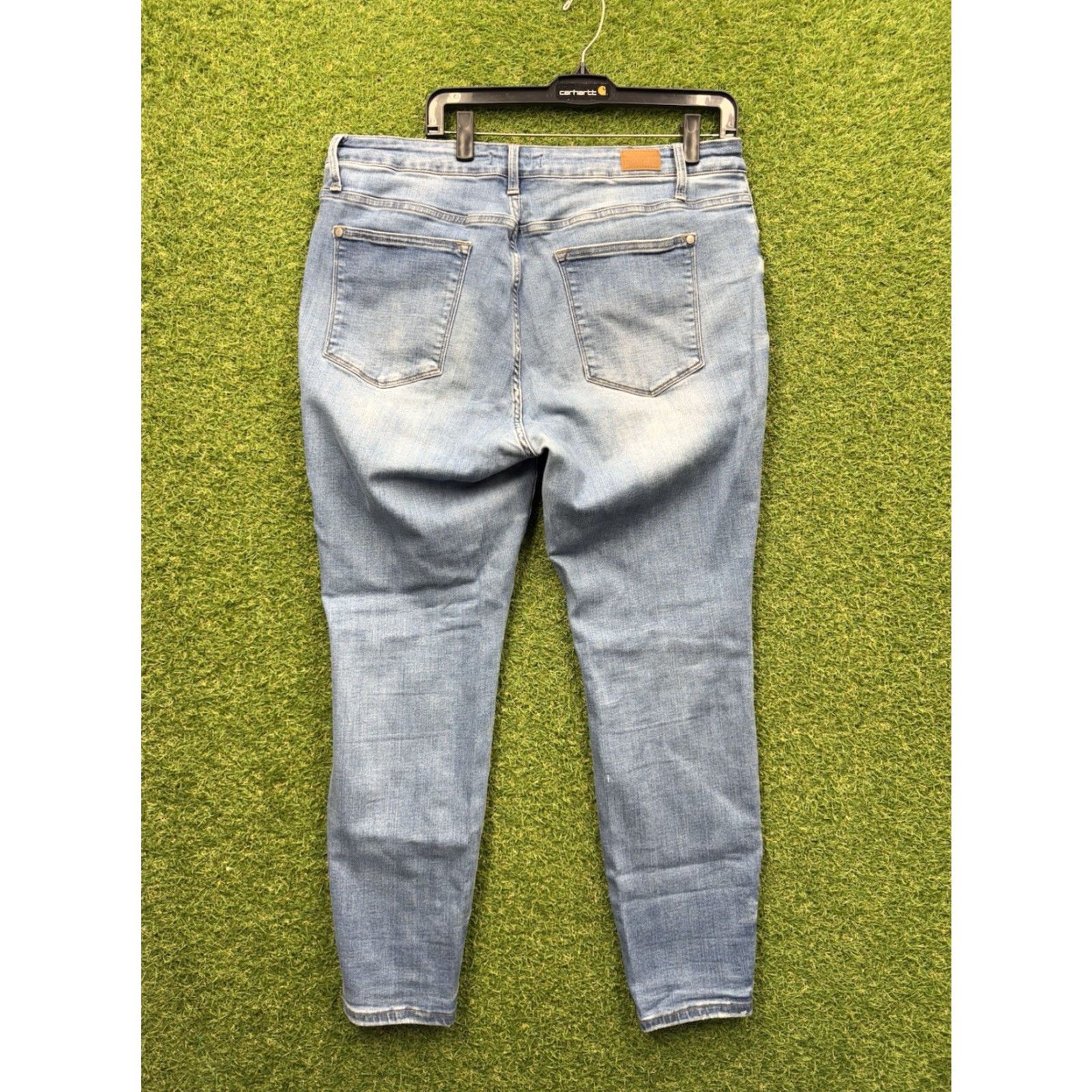 Denime Judy Blue Jeans Womens 18W Skinny Fit Denim Light Wash Casual Stretch JB8359 Size 40" / US 18 - 2 Thumbnail