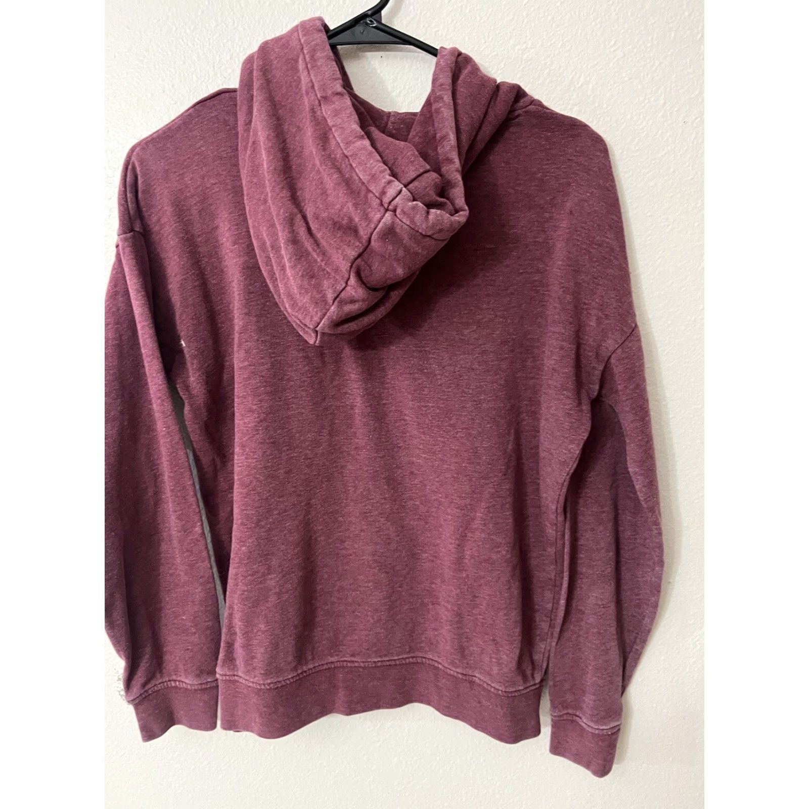 Vans VANS Hoodie Women XS Maroon Pullover Sweatshirt Drawstring Long Sleeve Activewear Size XS / US 0-2 / IT 36-38 - 3 Thumbnail
