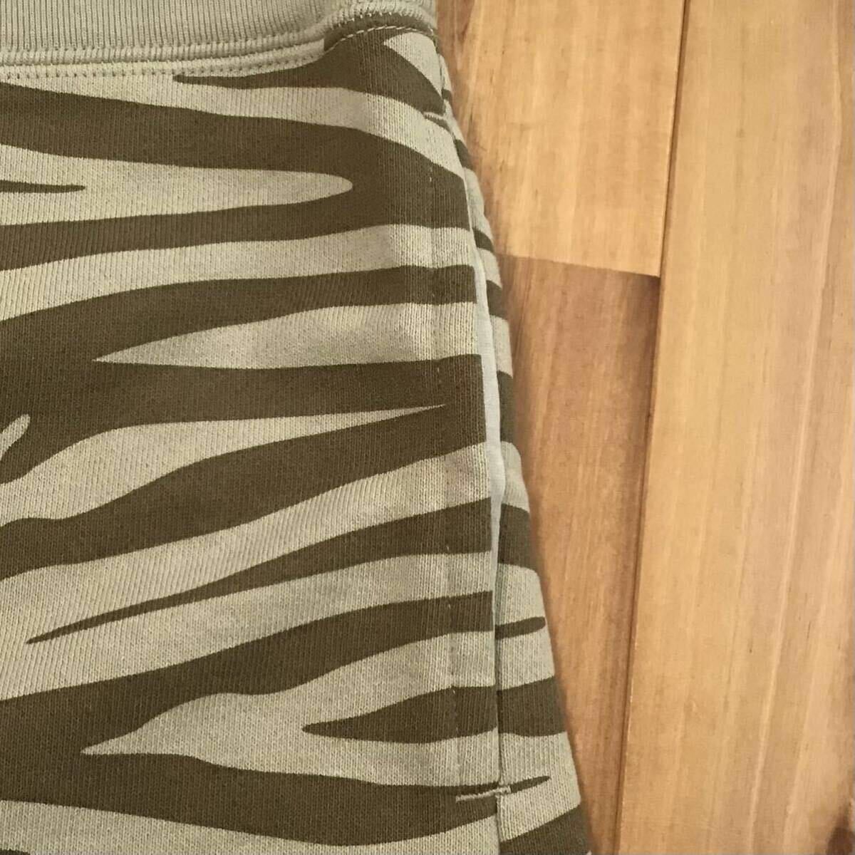BAPE Zebra camo sweat shorts a bathing ape NIGO ★size M