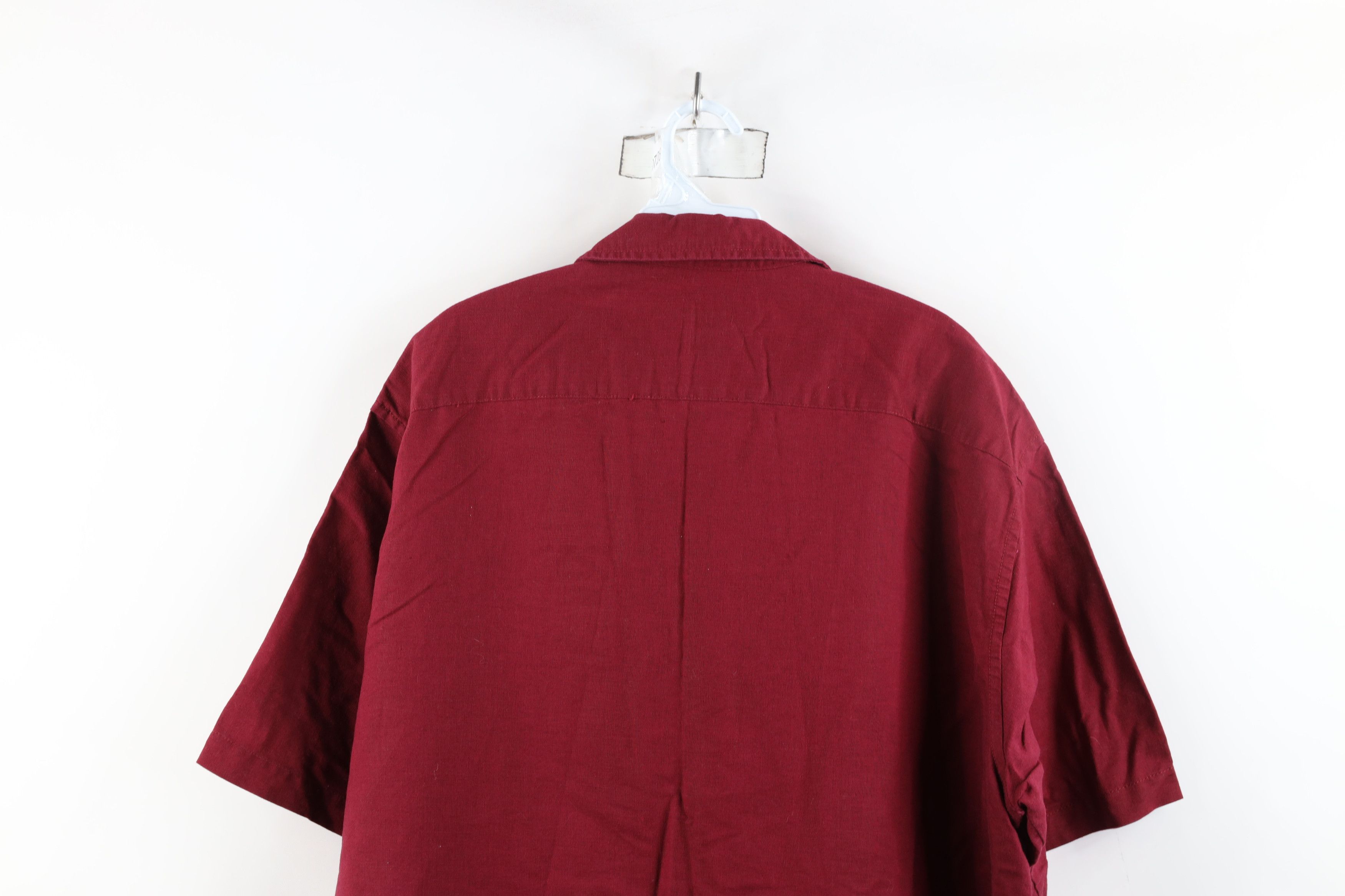 Calvin Klein × Vintage Vintage 90s Calvin Klein Flax Linen Collared Button Shirt Size US L / EU 52-54 / 3 - 14 Thumbnail