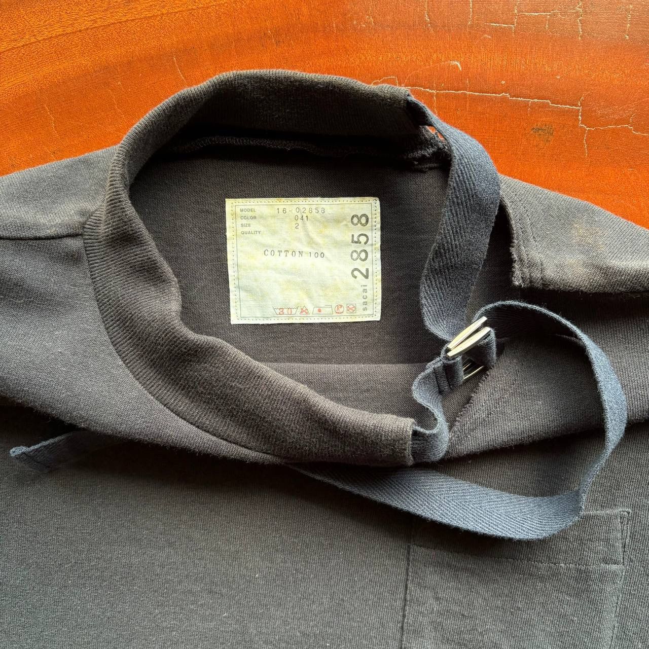 Sacai Sacai Garment Buckle Zipper Model 16-02858 Tee Size US M / EU 48-50 / 2 - 16 Thumbnail