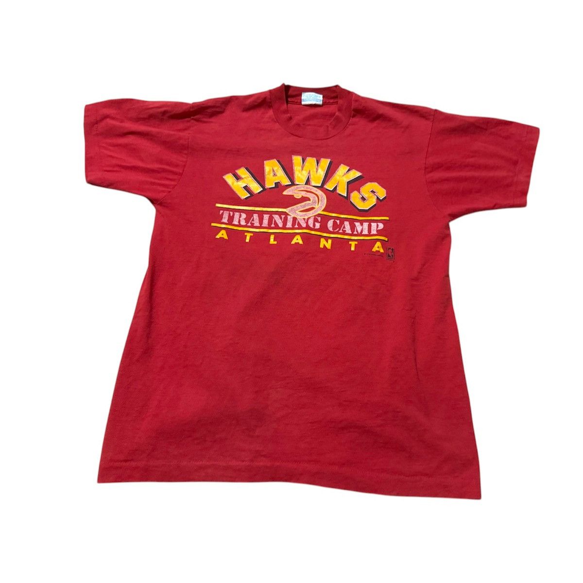 NBA × Vintage Vintage 90s NBA Atlanta Hawks T-Shirt Size US L / EU 52-54 / 3 - 1 Thumbnail