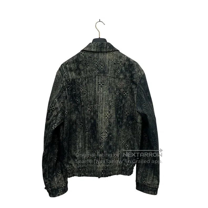 Louis Vuitton Louis Vuitton Tie-dye logo to make old denim jacket Size US M / EU 48-50 / 2 - 2 Thumbnail