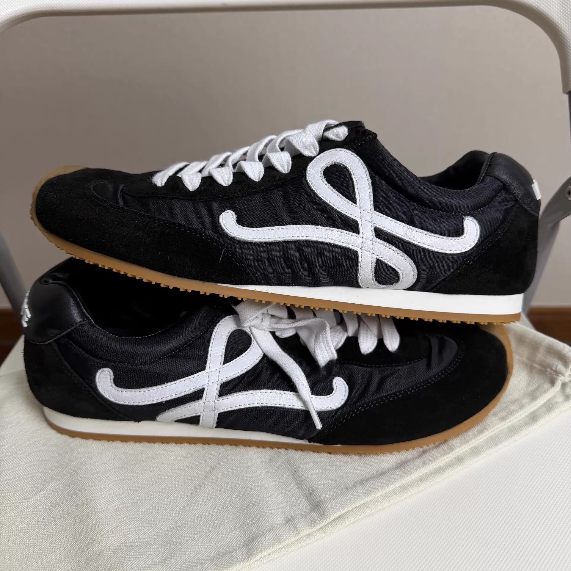 Loewe LOEWE Ballet Runner 2.0 Men's Black 43 Nylon/Calfskin Size US 10 / EU 43 - 8 Thumbnail