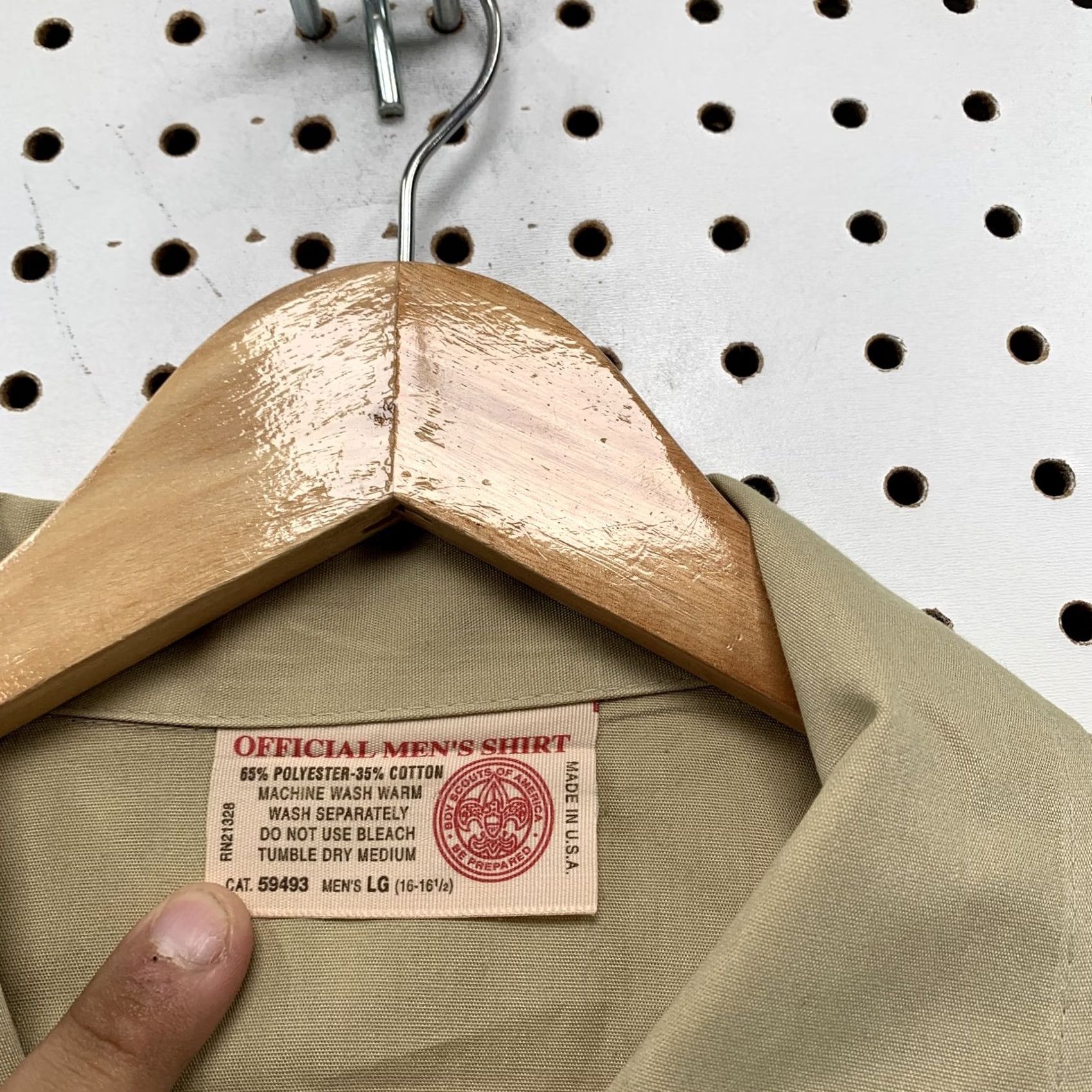 Vintage Vintage Boy Scouts of America Mens Shirt L Khaki Short Sleeve Size US L / EU 52-54 / 3 - 2 Thumbnail
