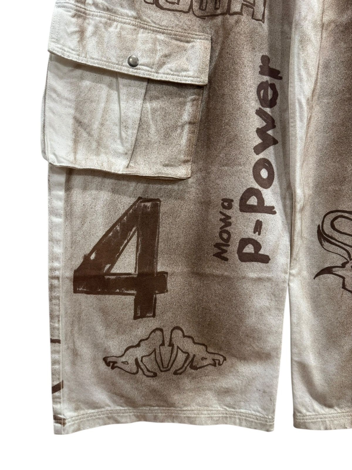 Mowalola Mowalola x Travis Scott Cactus Jack Logo Cargo Pants Ash Size US 32 / EU 48 - 4 Thumbnail