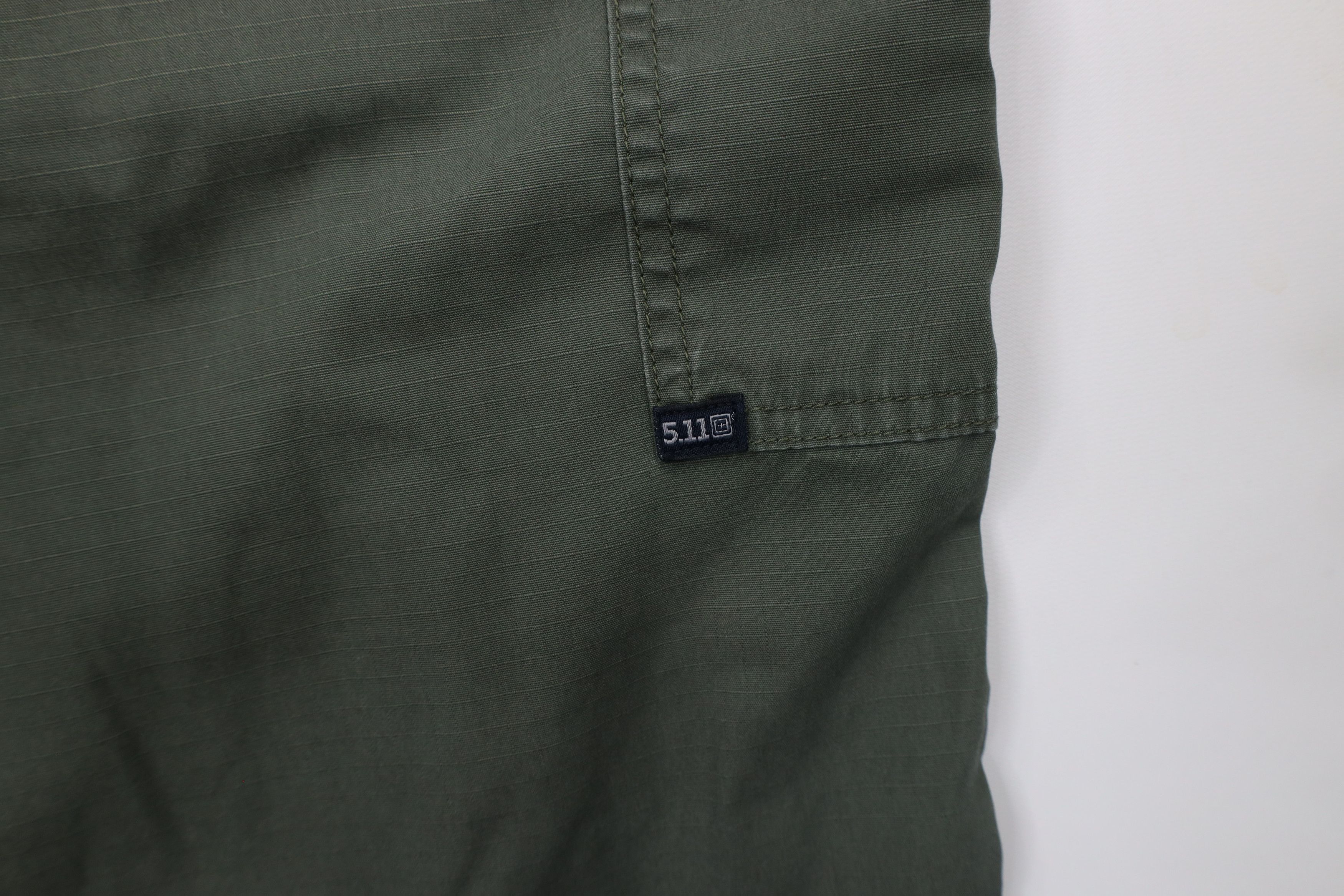 Vintage 5.11 Tactical Series Faded Ripstop Uniform Cargo Pants Green Size US 32 / EU 48 - 11 Thumbnail