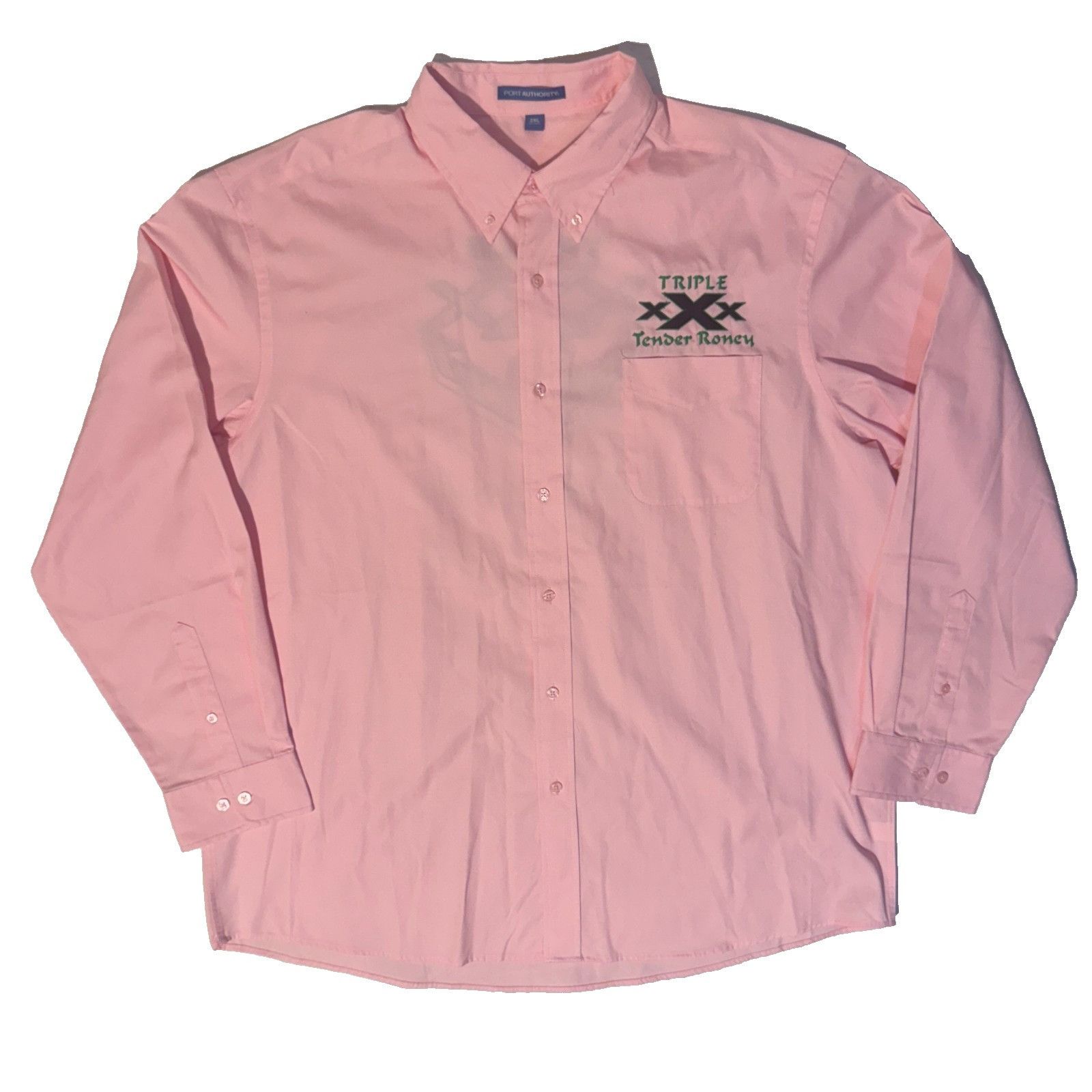 Port Authority Triple X Corvette Club Pink Stitched Logo Shirt - 2XL Long S Size US XXL / EU 58 / 5 - 2 Thumbnail