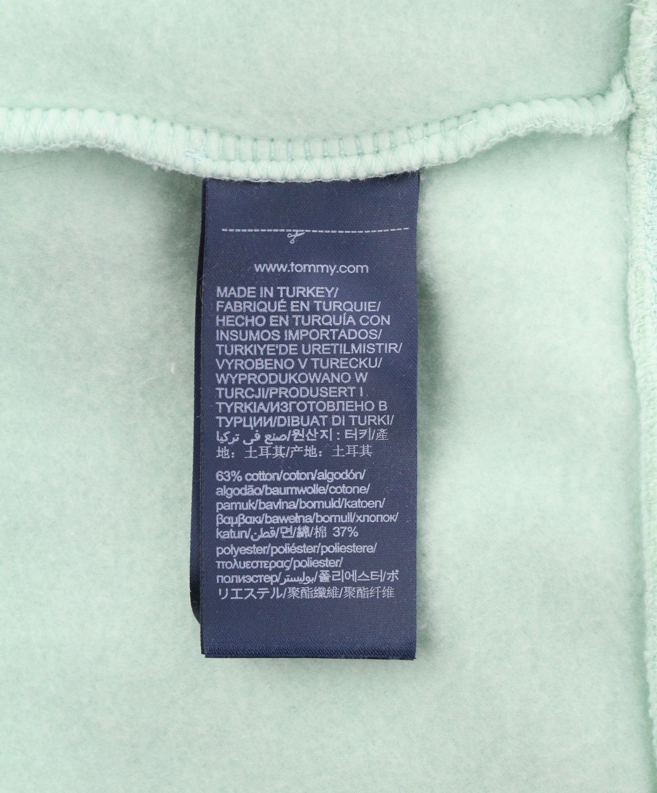 Tommy Hilfiger POCKET PLACEMENT 2XL Minty Essence Hoodie 87402 Size US XXL / EU 58 / 5 - 7 Thumbnail