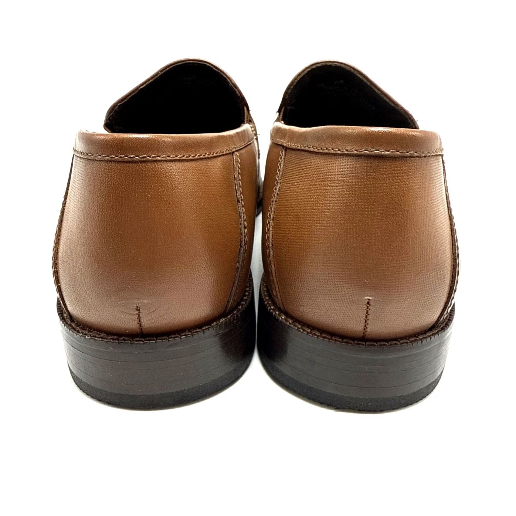 Johnston & Murphy Johnston & Murphy Archer Leather Bit Loafers Tan Mens Size 9 M Dress Slip On Leather Upper Loafers & Slip Ons Men Tan Archer Leather Loafers Mens 9 M Size US 9 / EU 42 - 4 Thumbnail