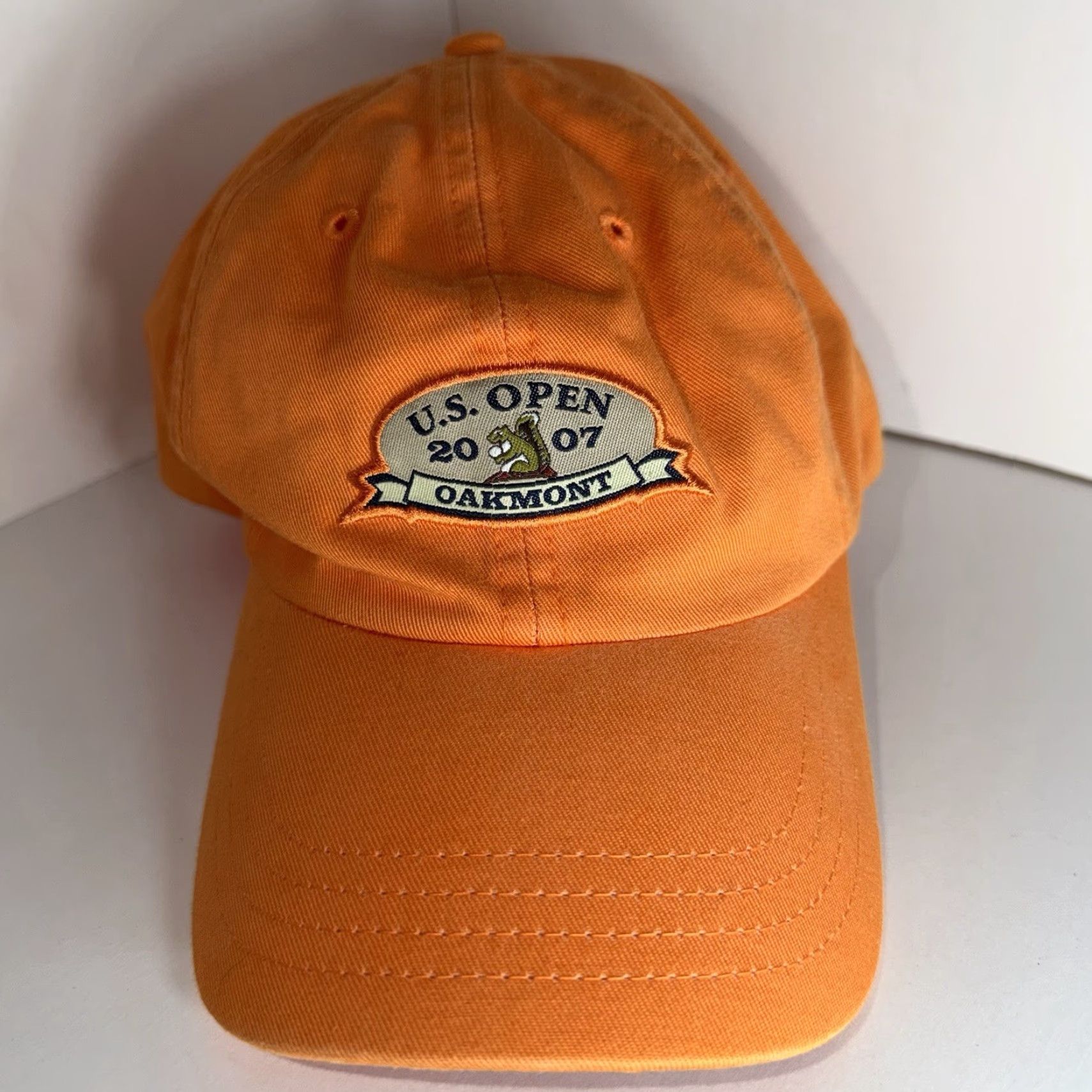 Vintage ADG Golf Hat Cap Orange 2007 US Open Oakmont Country Club Adjustable Strap Back Men One Size Size ONE SIZE - 2 Thumbnail