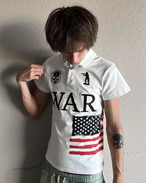 Other × Vintage WAR polo shirt Size US S / EU 44-46 / 1 - 1 Thumbnail