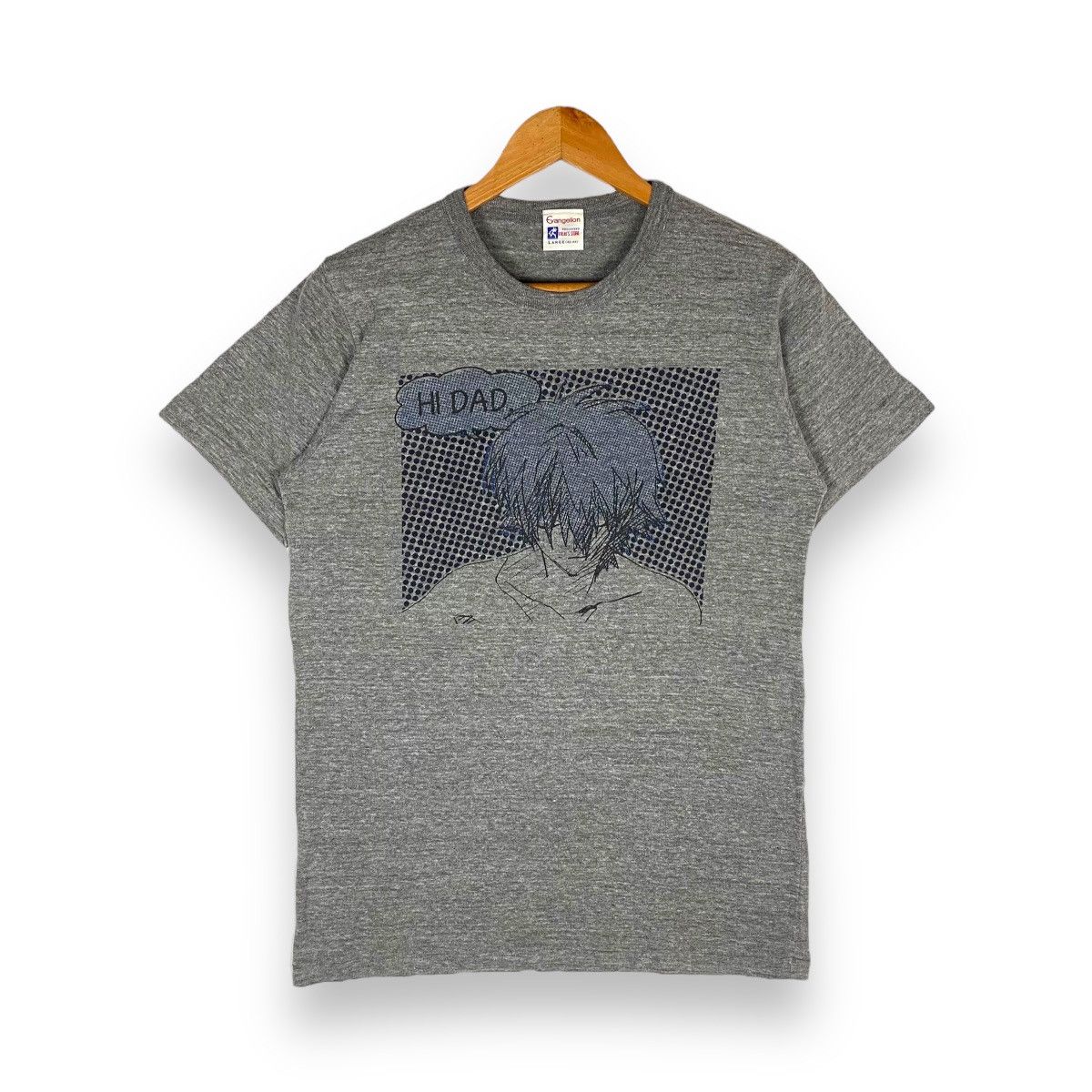 image of Anima x Movie Evangelion 2.0 Movie Kaworu Nagisa Anime Tee in Grey, Men's (Size Large)
