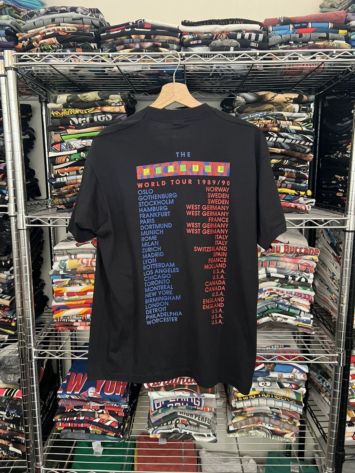 Band Tees 1989 Paul McCartney World Tour The Beatles Screen Stars 80s Size US XL / EU 56 / 4 - 2 Thumbnail