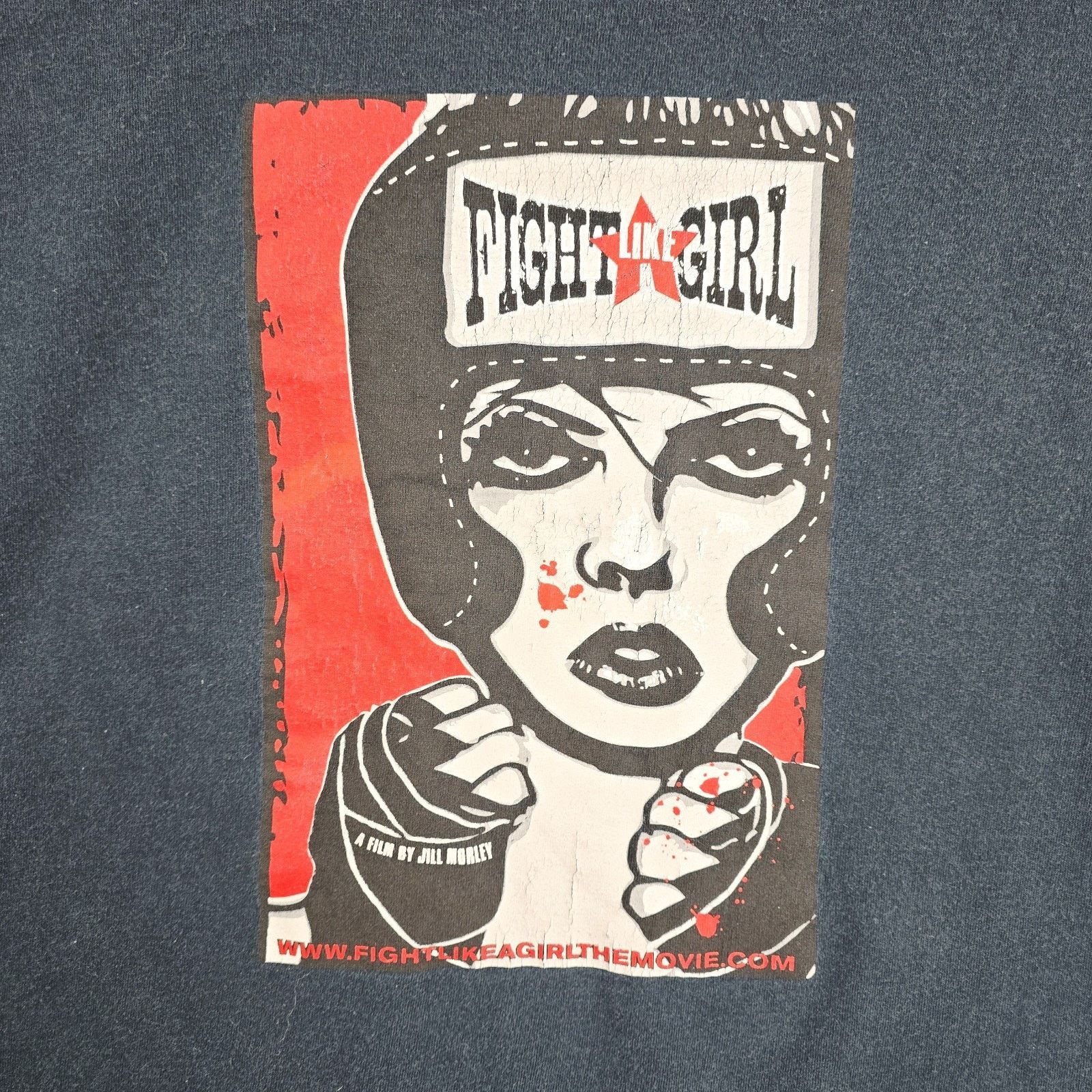 Gildan Fight Like A Girl Shirt Mens Large Black Womens Boxing Movie Size US L / EU 52-54 / 3 - 4 Thumbnail