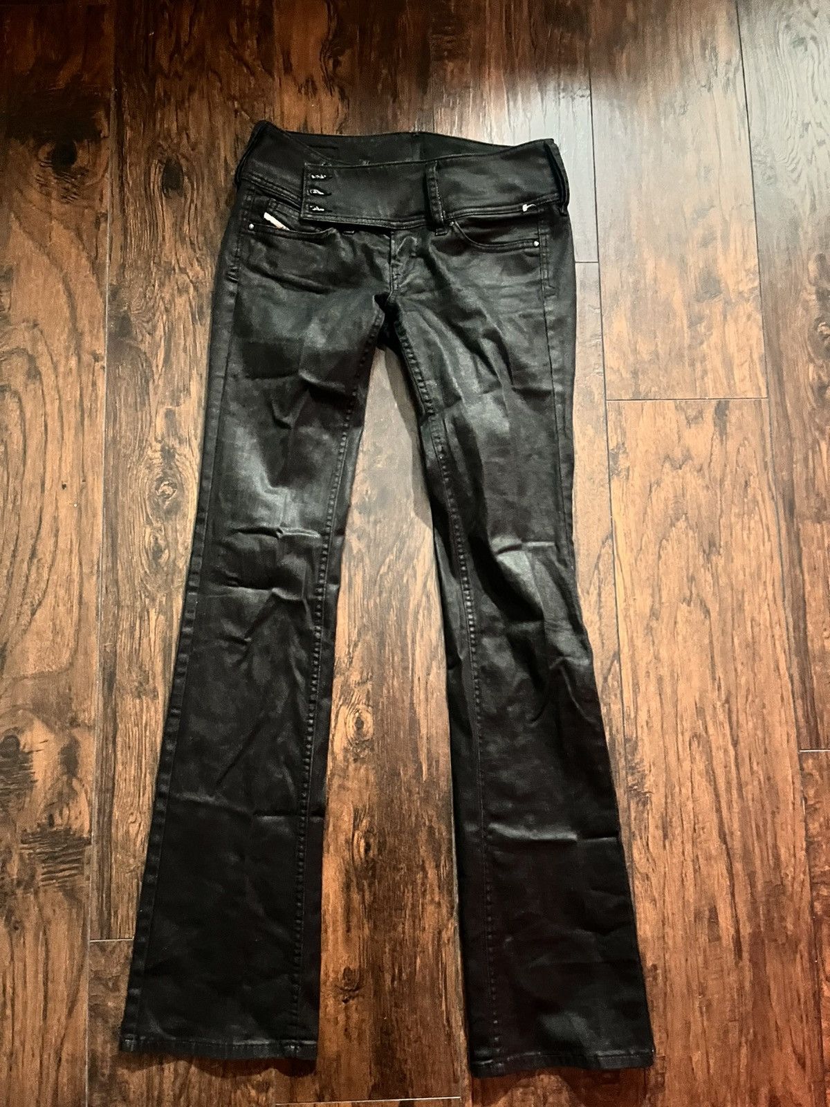 Diesel Tornado mart Diesel waxed flare jeans Size US 27 - 5 Thumbnail