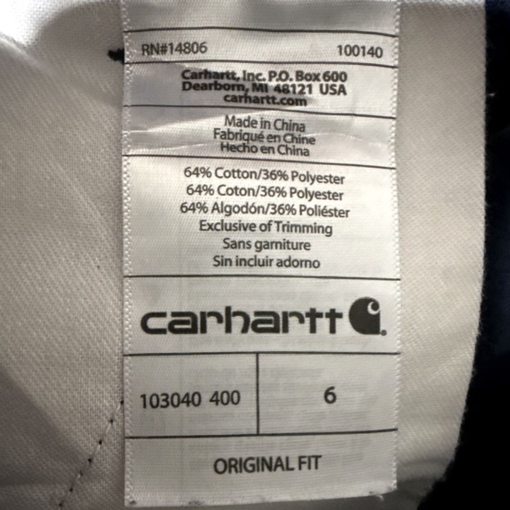 Carhartt Carhartt Work Shorts Women 6 Navy Original Fit Roll Tab Rip-Stop Utility Casual Workwear Everyday 9” Inseam Boys? Size 28" / US 6 / IT 42 - 7 Thumbnail