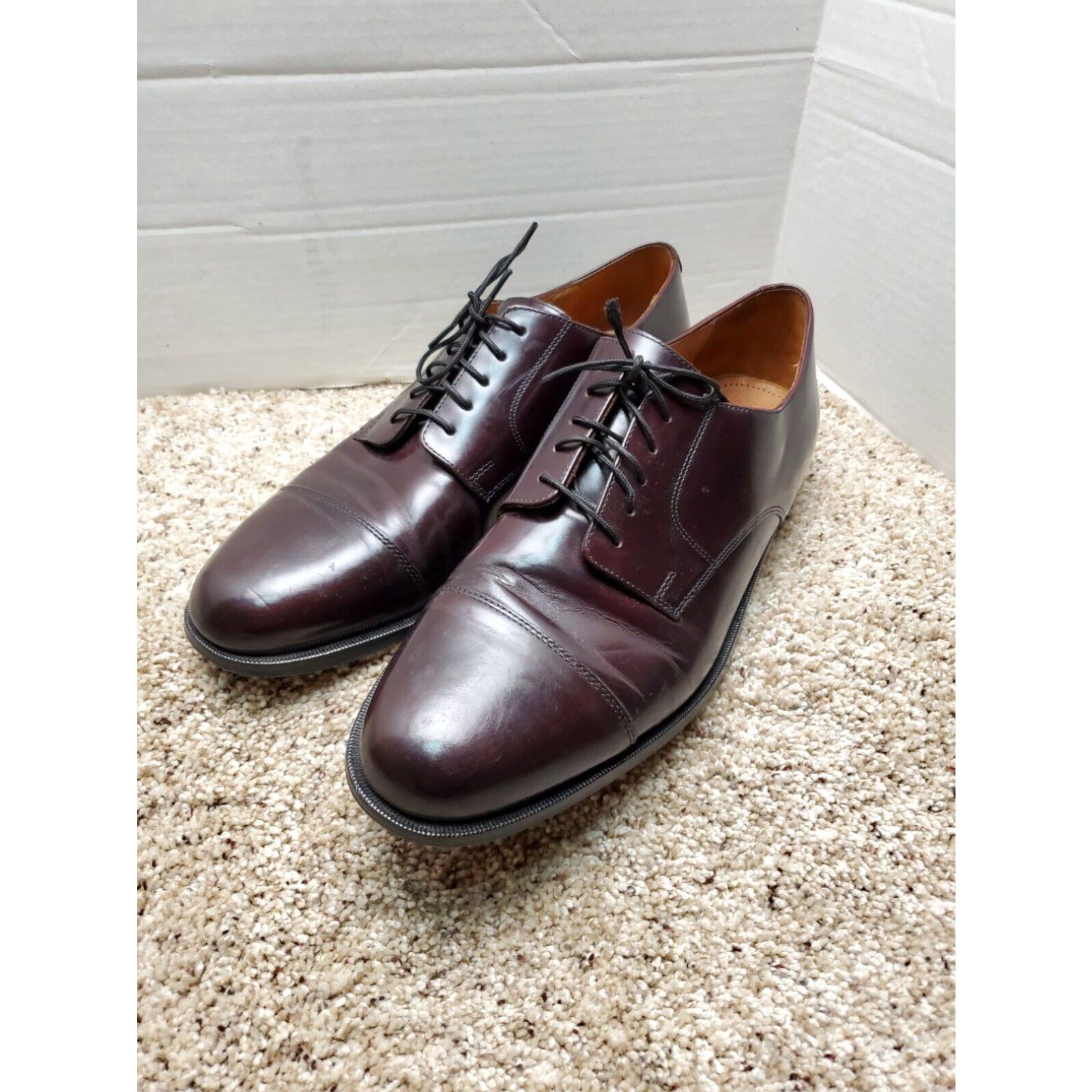 Cole haan burgundy dress shoes on sale