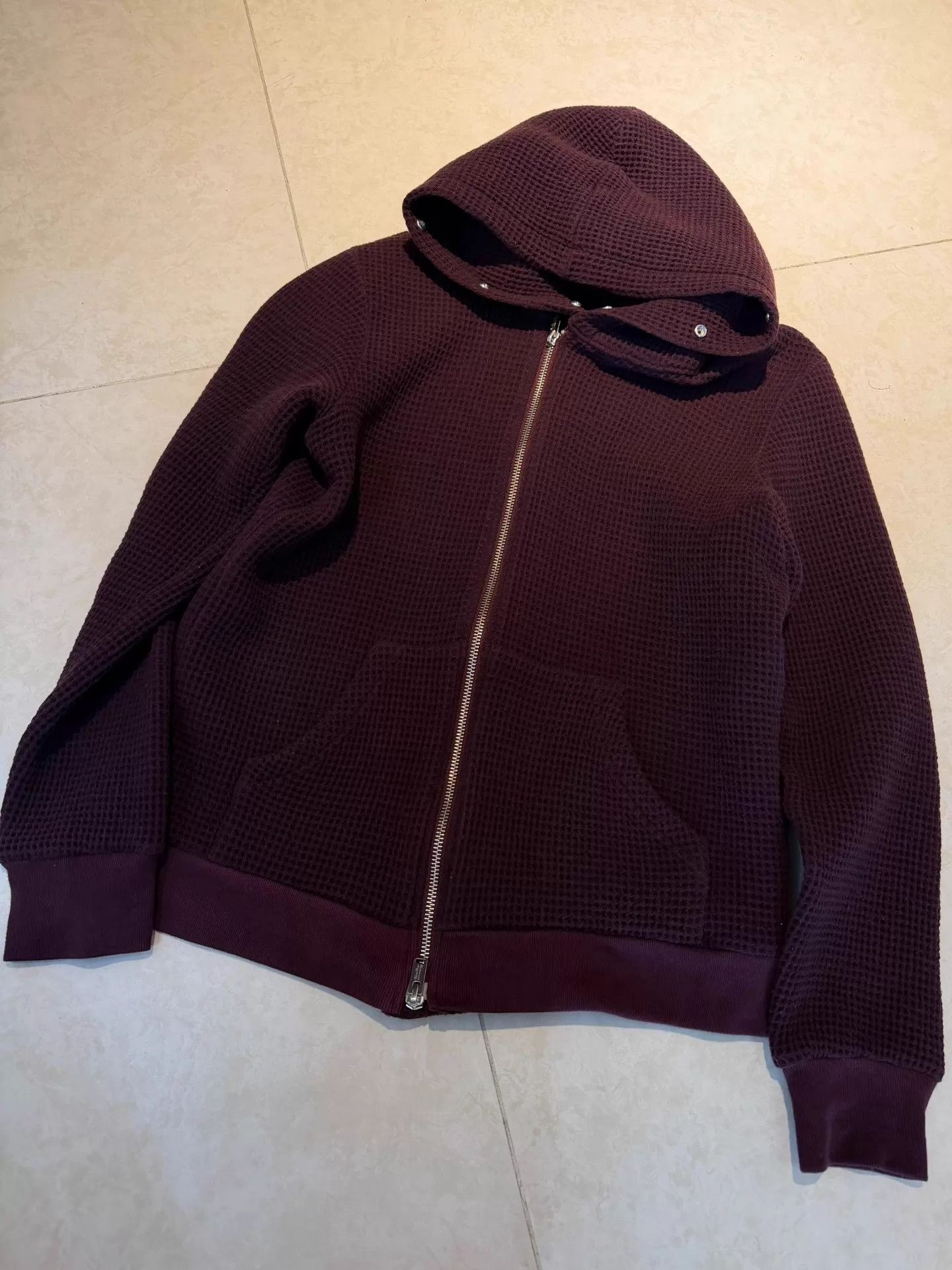 Undercover UNDERCOVER Burgundy Rivet Slant Zip Hoodie 9/10 Unisex 2 Size US M / EU 48-50 / 2 - 4 Thumbnail