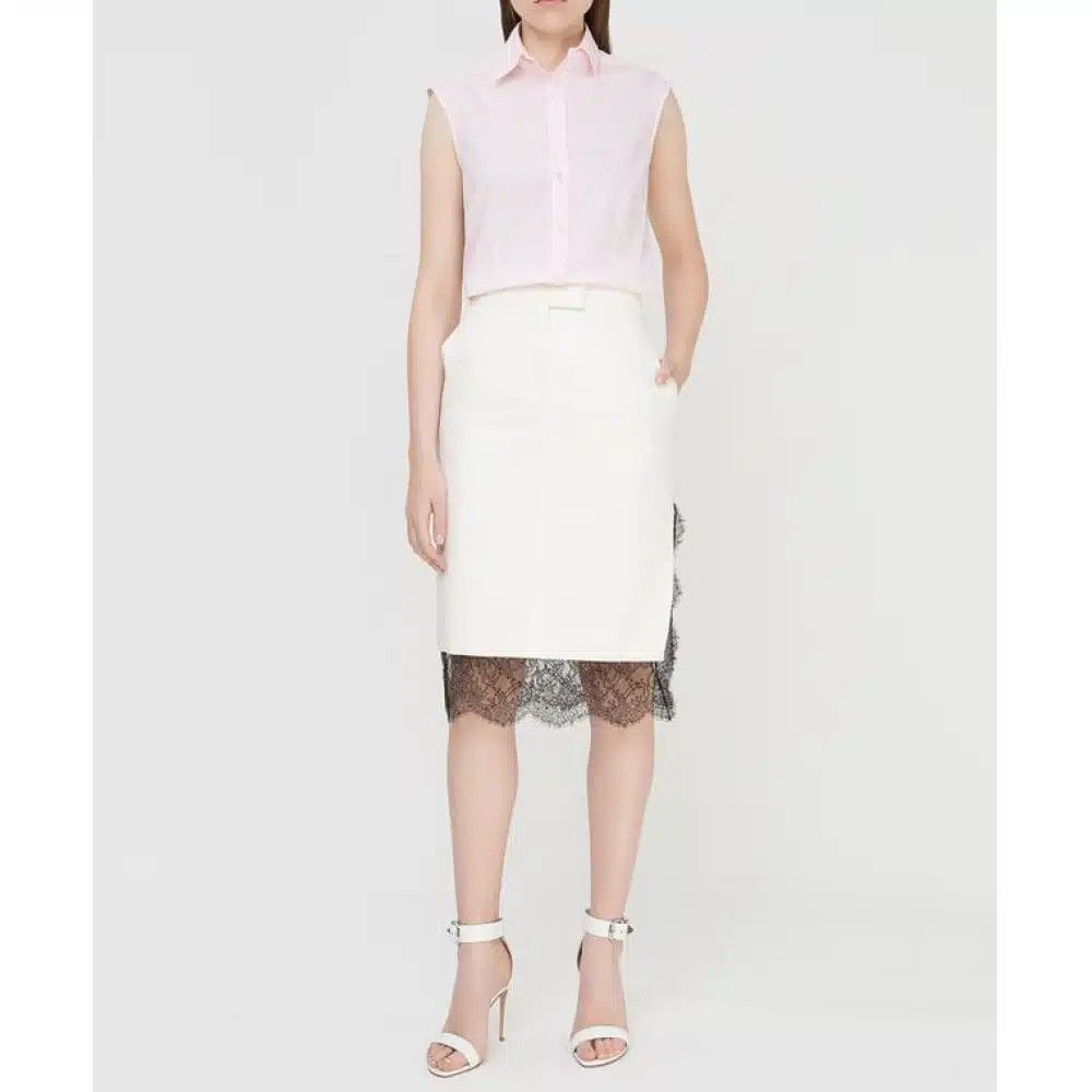 Tom Ford o1sndg0825 GC5399 Classic Skirt in White Size 25" / US 0 / IT 36 - 2 Thumbnail