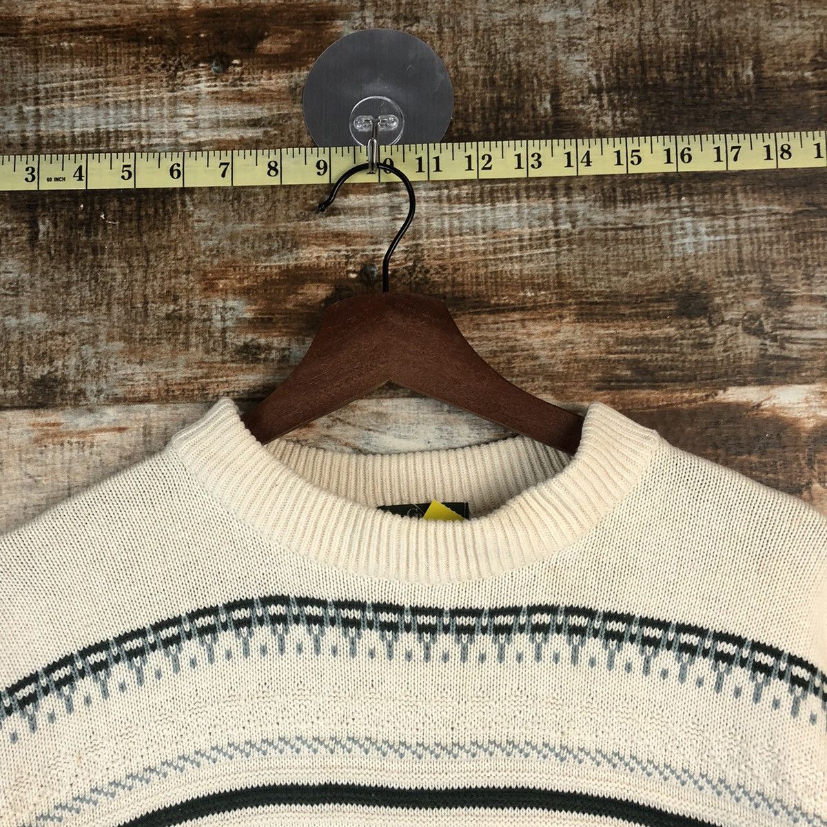 Homespun Knitwear DL Guy vintage japan stripe White sweatshirt Knitwear #C752 Size US M / EU 48-50 / 2 - 4 Thumbnail