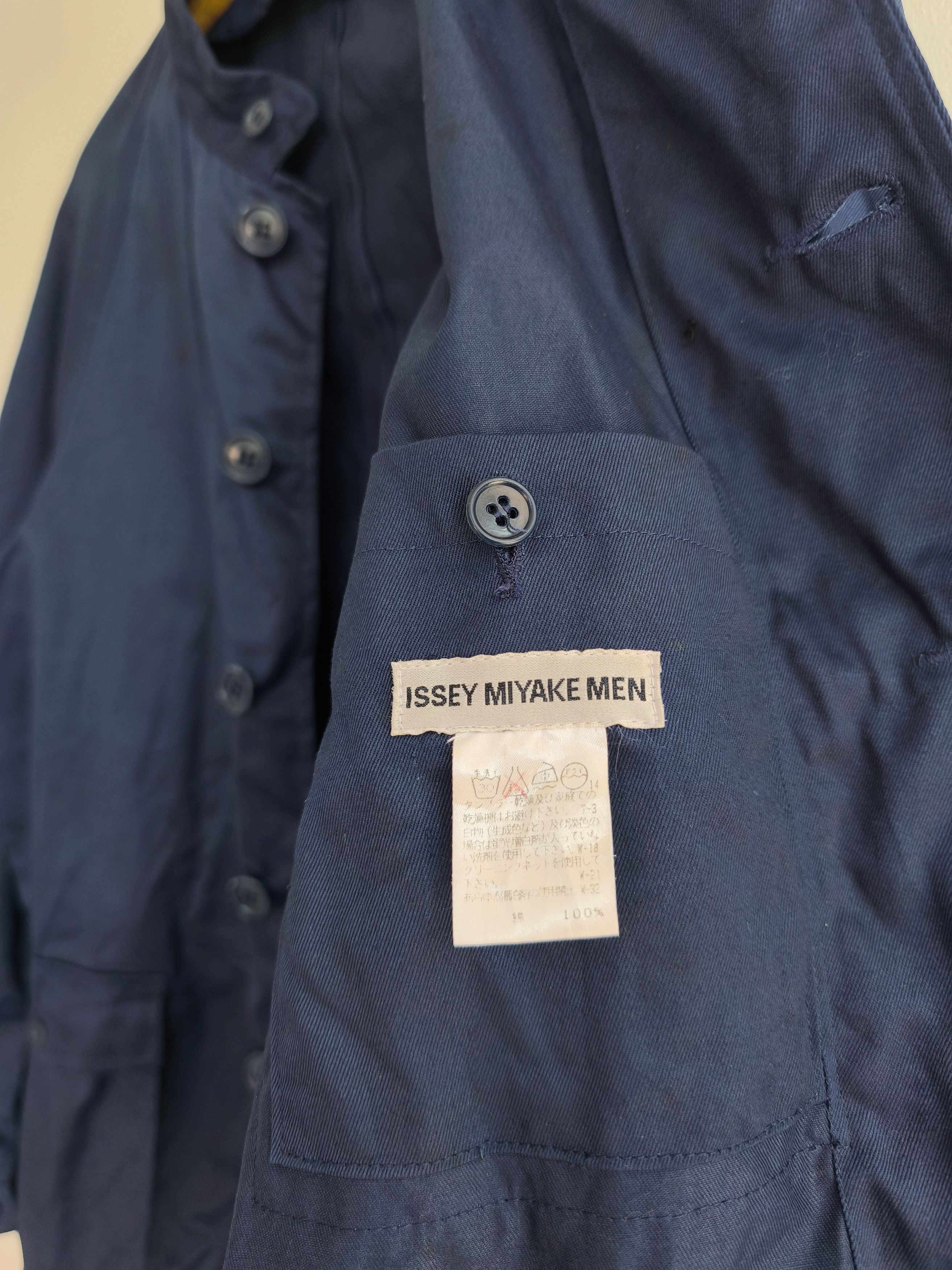Issey Miyake Issey Miyake Men Blue de travail French workwear jacket Size US L / EU 52-54 / 3 - 7 Thumbnail