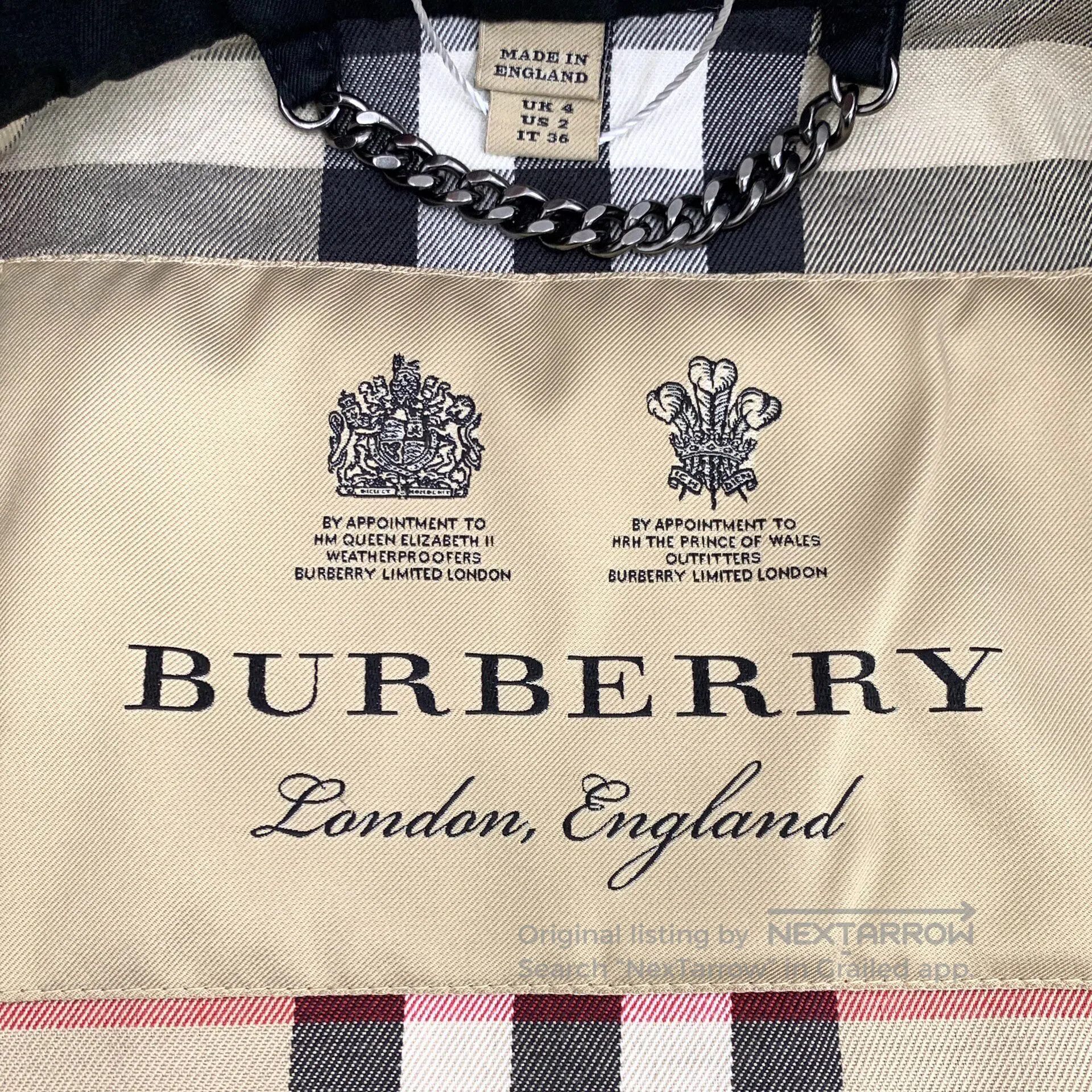 Burberry Burberry Black Cotton Collar Double-breasted Long Sleeve B Size XS / US 0-2 / IT 36-38 - 5 Thumbnail